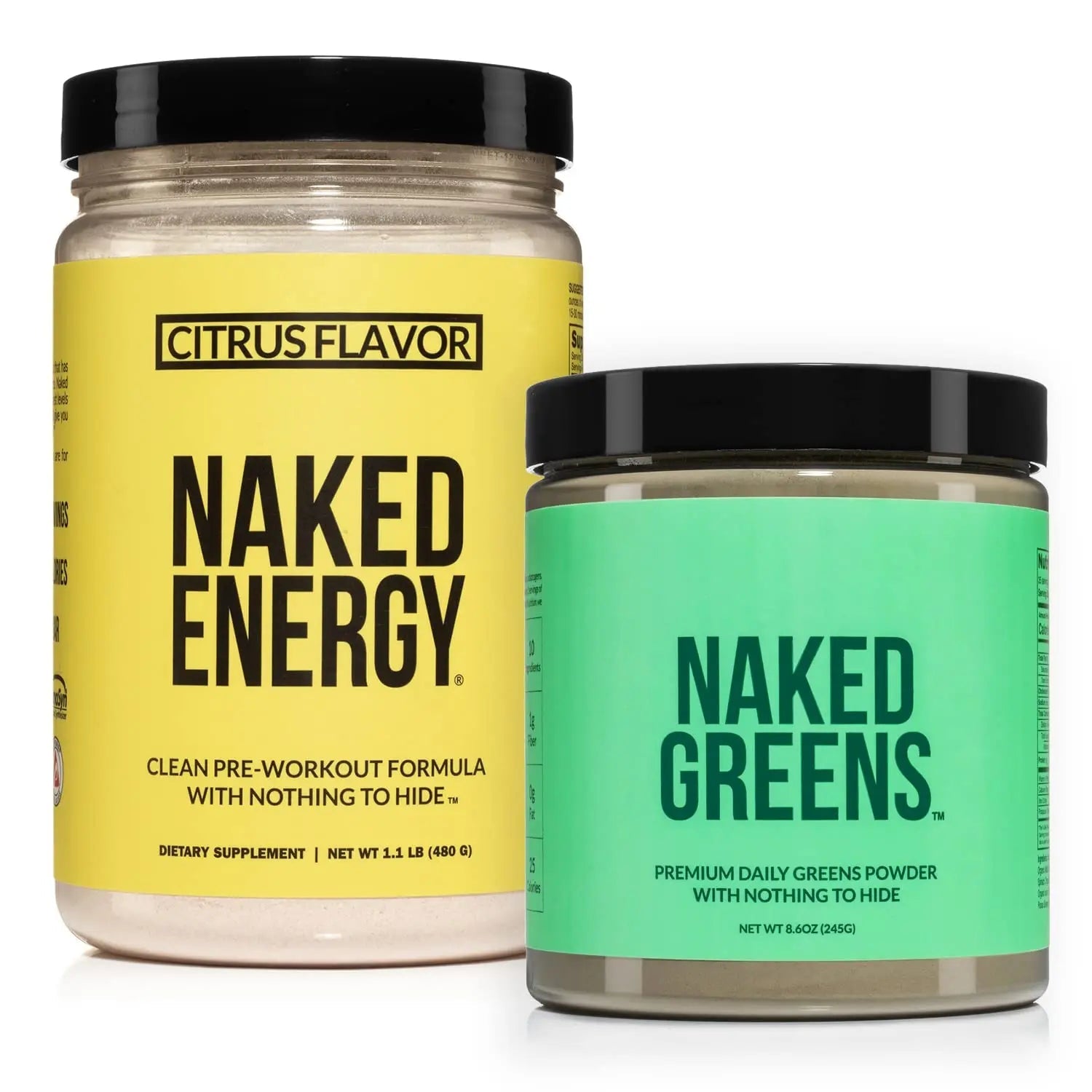 NAKED nutrition Vegan Energizing Bundle: Naked Citrus Energy Super Greens Powder NAKED nutrition Au supplements