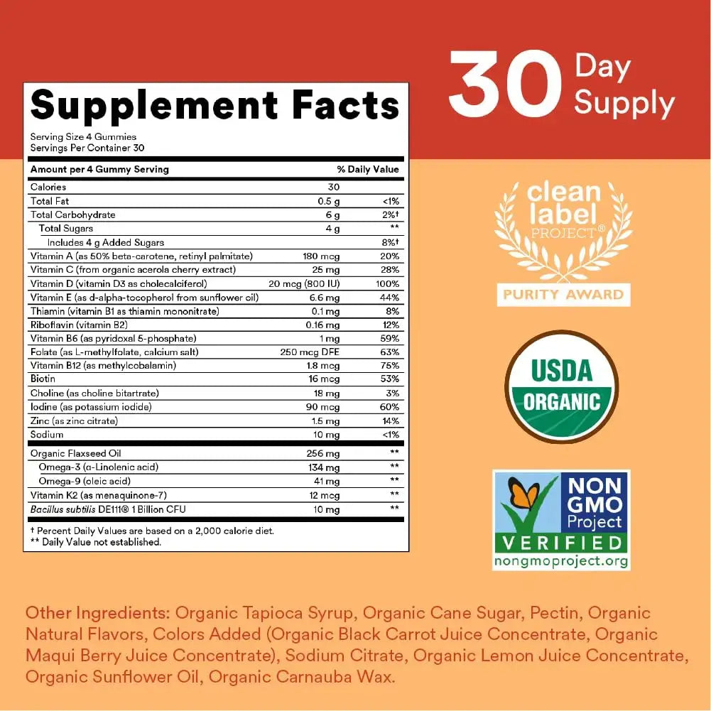 SmartyPants Organic Kids Multivitamin Gummies: Probiotics & Kids Probiotic Immunity Gummies: Prebiotics & Probiotics for Digestive Health and Immune Support Supplement SmartyPants Au supplements
