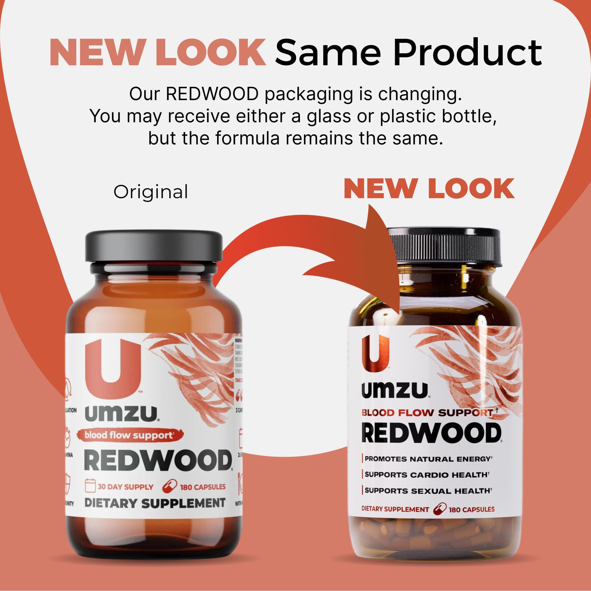 UMZU Redwood Nitric Oxide Booster, (30 Day Supply) – Vitamin C, Garlic & Horse Chestnut – Healthy Circulation & Endurance – Daily Cardiovascular Support Nitric Oxide