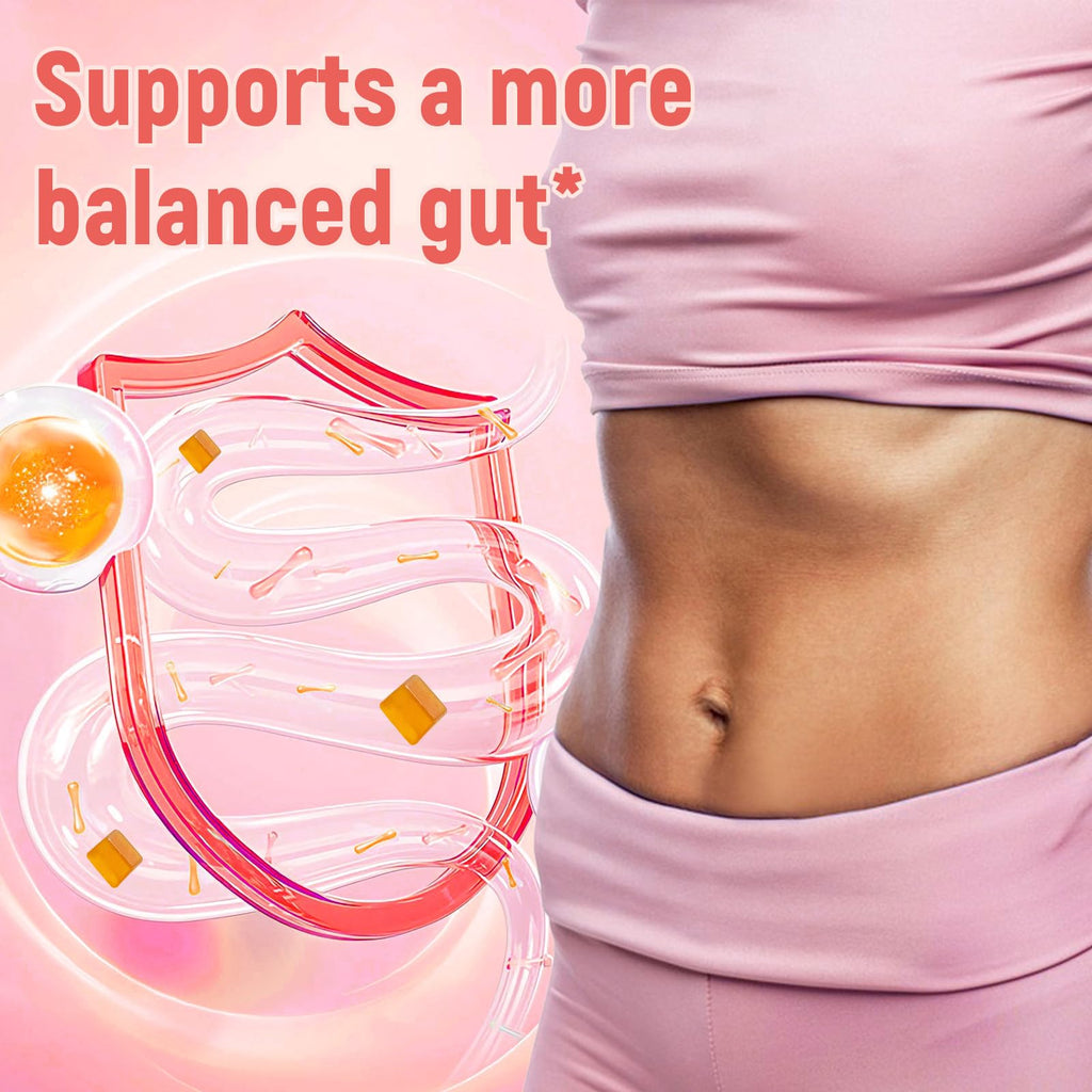 Migcopat 10G Fiber Gummies for Adults with Vitamins C, D, B3, B5 - Digestive & Gut Health Gummies with 30 Billion CFU Probiotics Blend, Inulin, ACV, Magnesium, Zinc