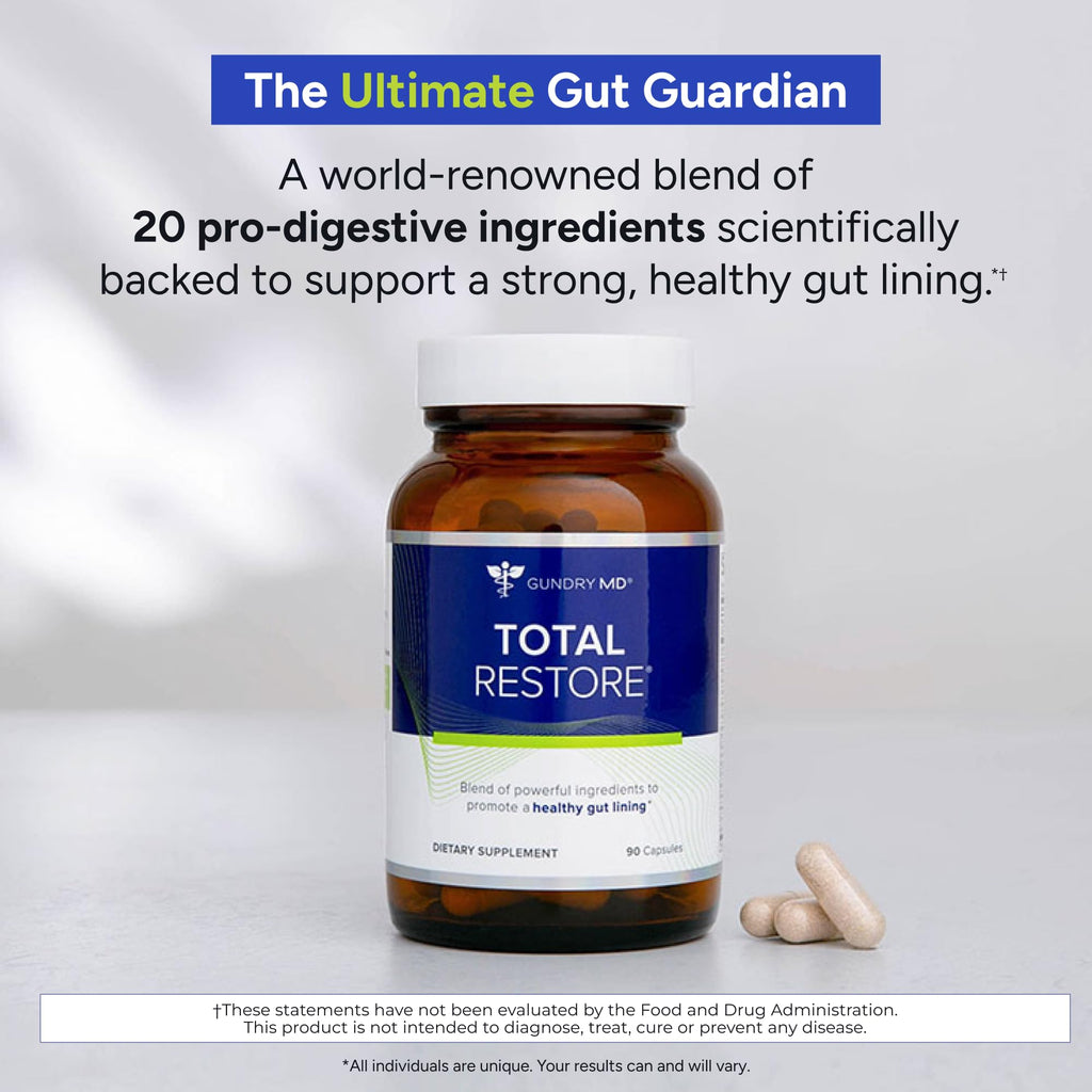 Gundry MD Total Restore Gut Lining Support, Digestive Supplement for Gastrointestinal Wellness, Gut Health Supplement