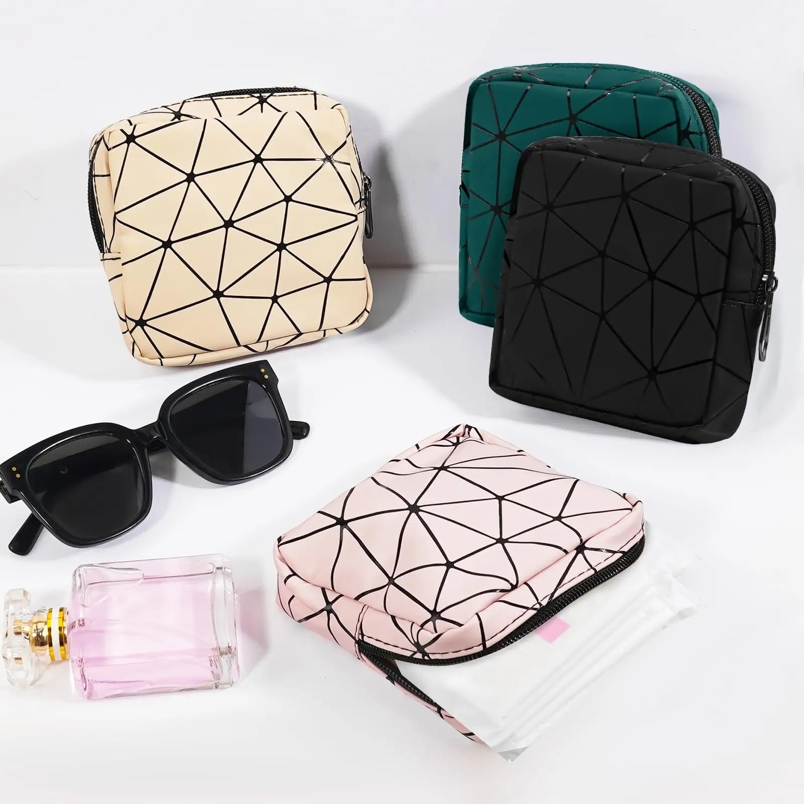 Yazabai Sanitary Napkin Storage Bag Pouch 4PCS Pads and Tampons Bags Pouches Portable Yazabai Au supplements