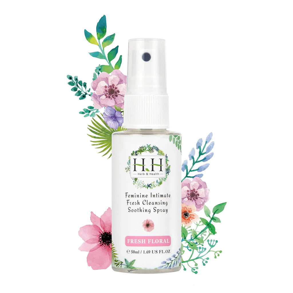 HH Herb&Health Feminine Deodorant Spray - Natural Essential Oil Intimate Soothing Mist - Floral HH Herb & Health Au supplements