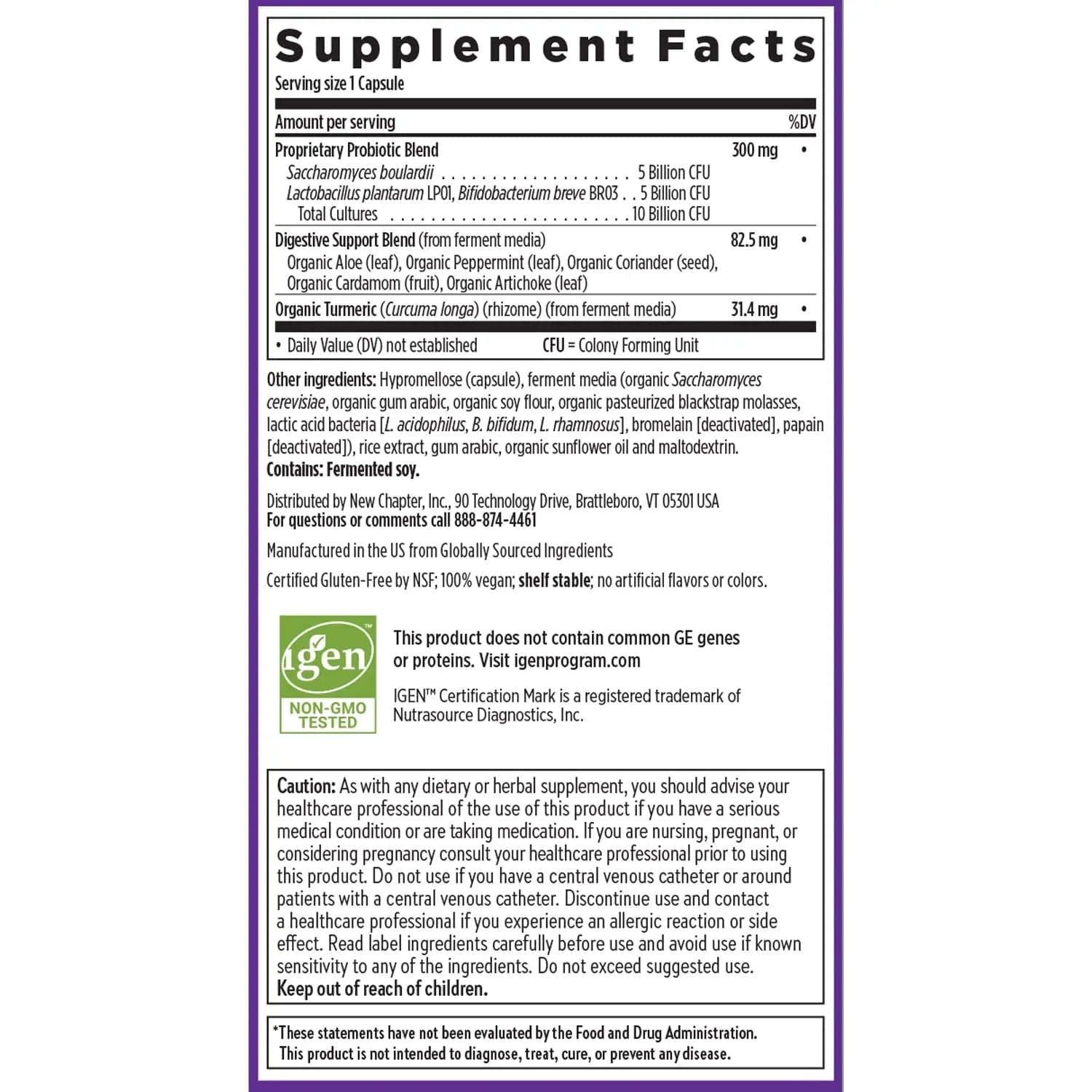 New Chapter Probiotic All-Flora - 30 ct (1 Month Supply) for Advanced Digestion New Chapter Au supplements