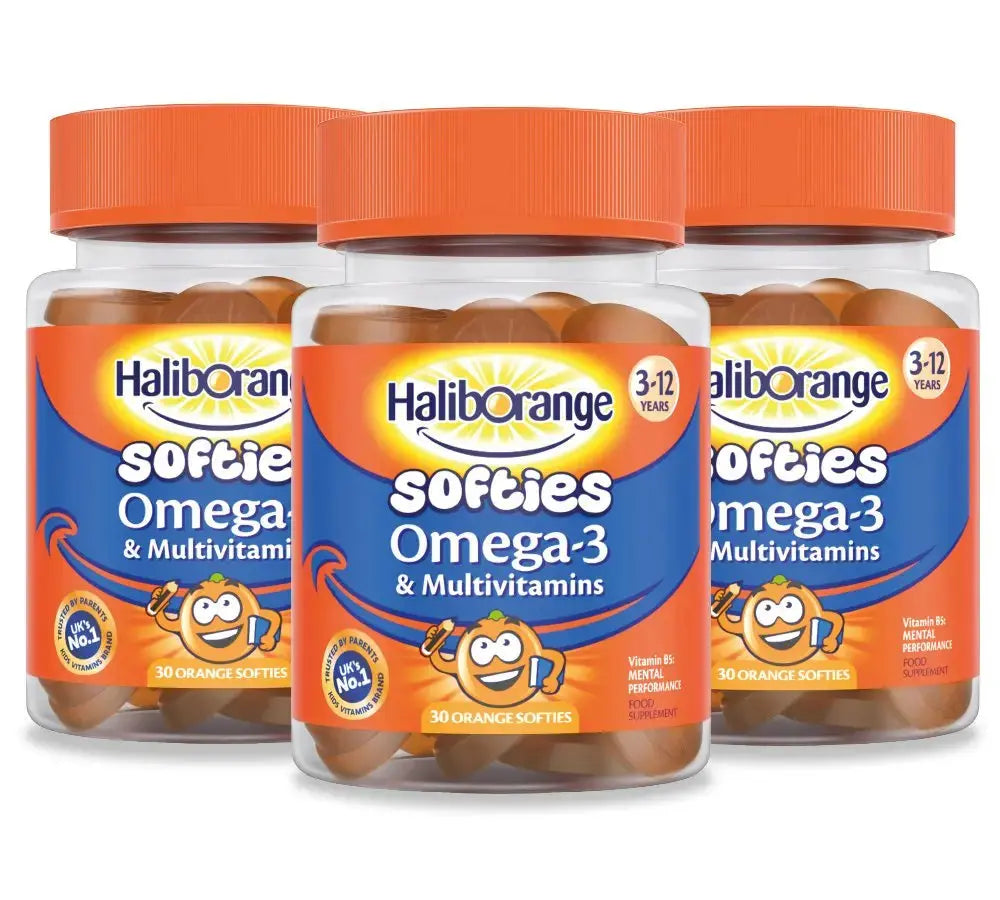 Haliborange Kids Vitamins Omega-3 and Multivitamin Orange Softies 30s Haliborange Au supplements