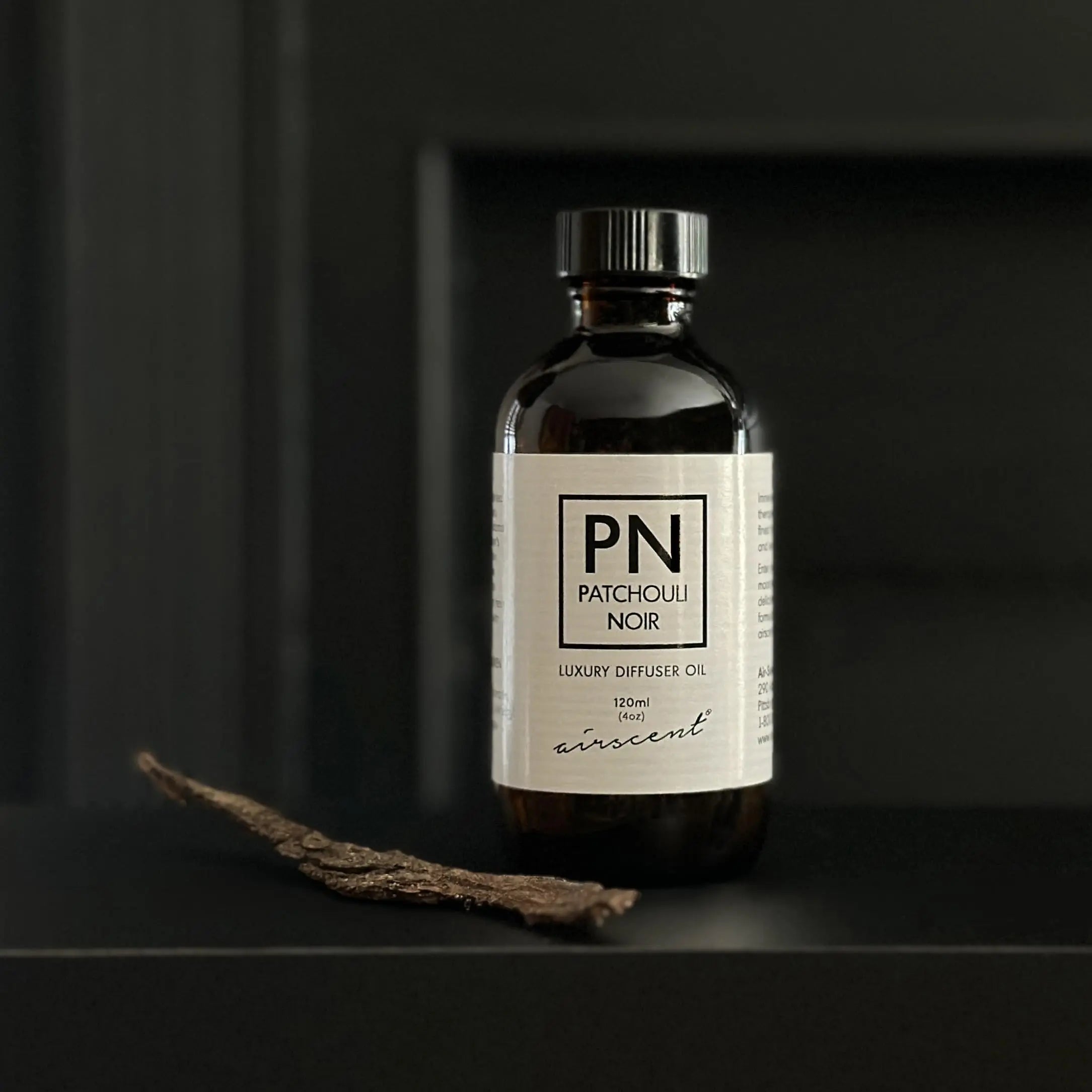 Patchouli Noir Diﬀuser Oil - Air-Scent Aroma and Essential Oil Blend - 120 Milliliter (4 ﬂ oz) Bottle Air-Scent Au supplements