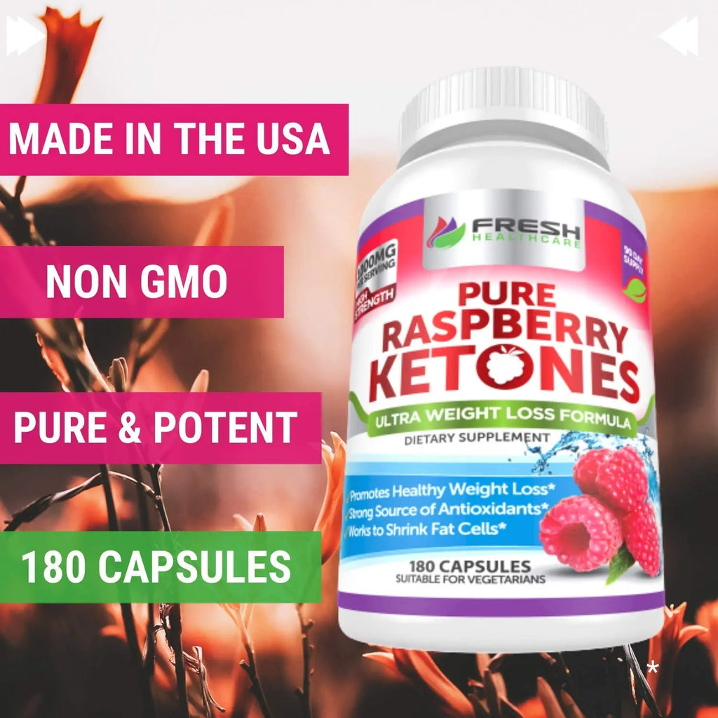 FRESH HEALTHCARE Pure 100% Raspberry Ketones Max 1000mg Per Serving - 3 Month FRESH HEALTHCARE Au supplements