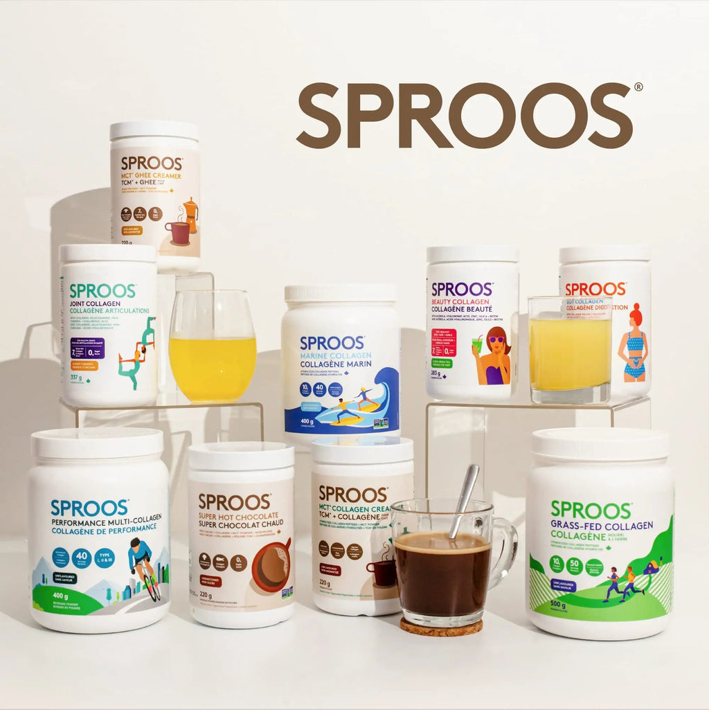 SPROOS - MCT Collagen Creamer - Beverage Powder - Hydrolised Collagen Peptides & MCT Powder - Healthy Fats SPROOS Au supplements