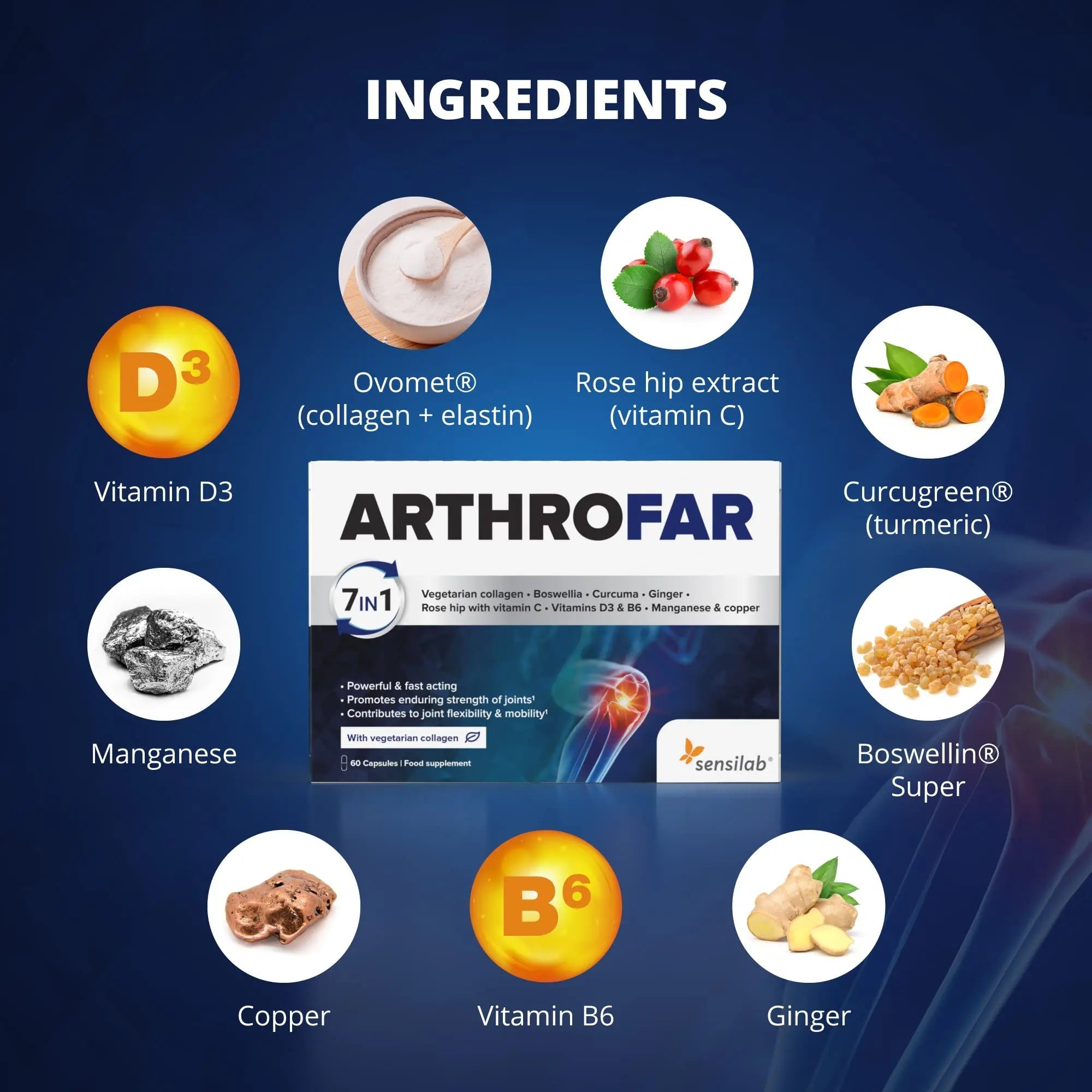 Boswellia Serrata Capsules | Sensilab ArthroFar | Joint Care Supplements Sensilab Au supplements