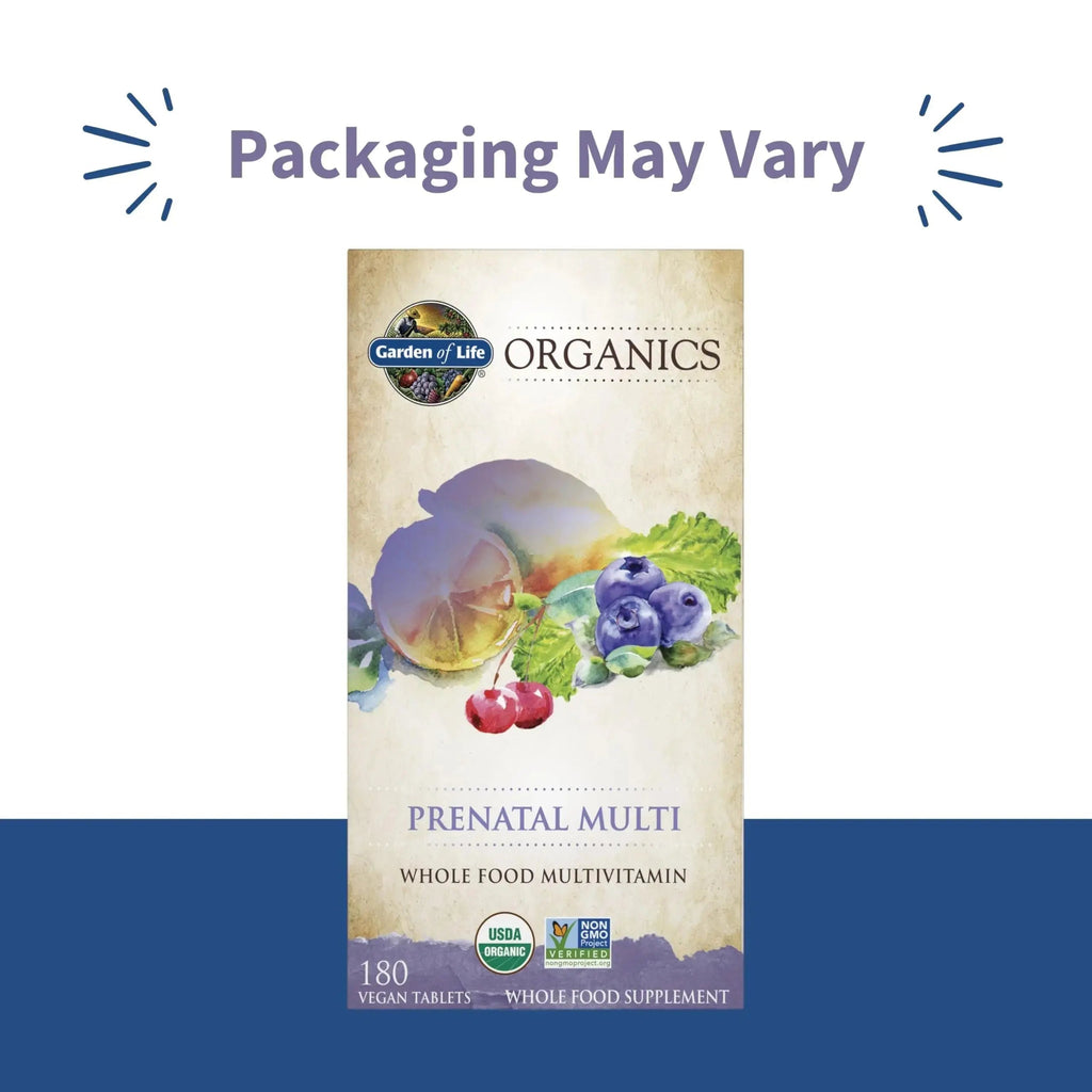 Garden of Life Organics Women’s Prenatal Multivitamin with Vitamin D3, B6, B12, C & Iron, Folate for Energy & Healthy Fetal Development – Organic Garden of Life Au supplements