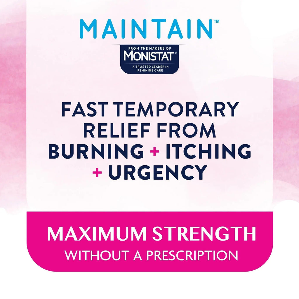 Monistat Maintain UTI 2-in-1 Test & Pain Relief Kit, 2 Test Strips & 12 Urinary Pain Relief Tablets, 2 Minute Results and Maximum Strength Pain, Burning and Urgency Relief Monistat Au supplements