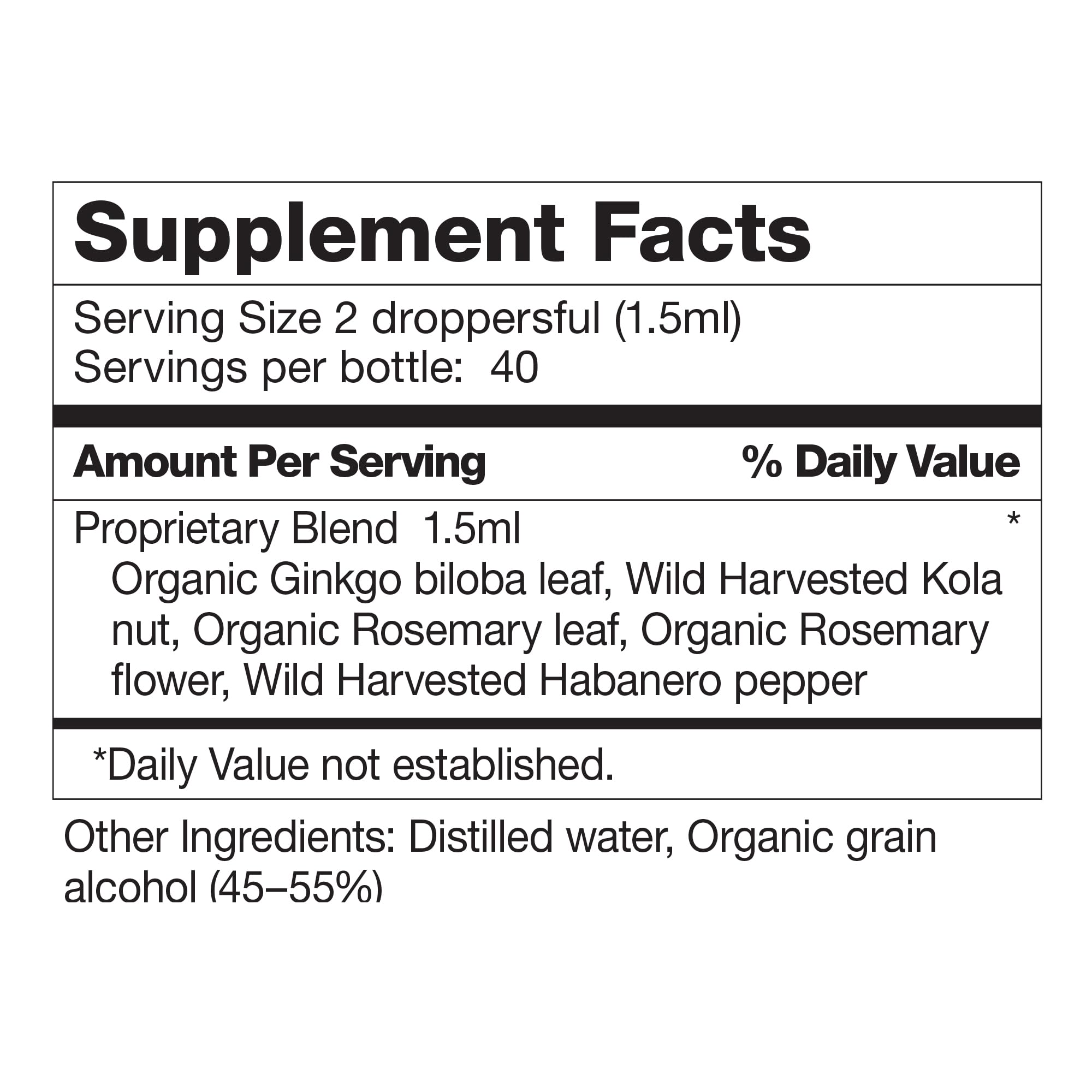 Dr. Schulze's Brain Formula 2 oz. - Vegan and Wild-Harvested | Stimulates Circulation and and Improved Mental Focus Dr. Schulze's Au supplements