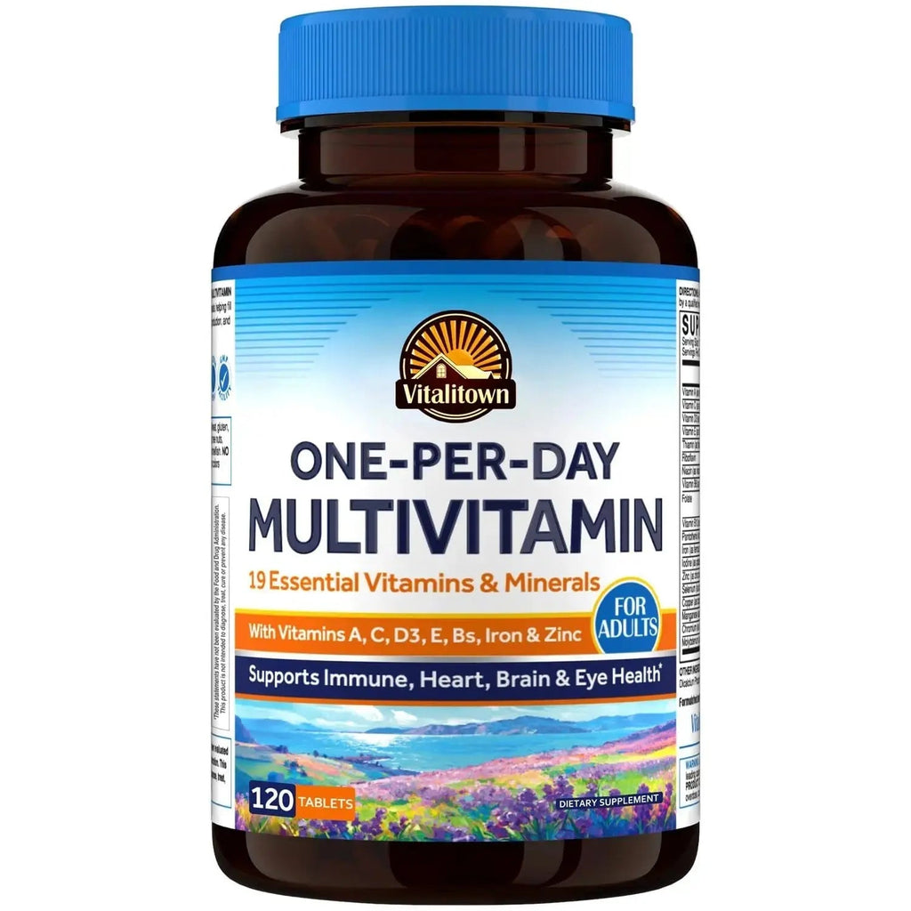 Vitalitown Multivitamin for Women & Men, with Iron, Zinc, Vitamin D3, A, C, B, E, 19 Key Nutrients, One Per Day Vitalitown Au supplements