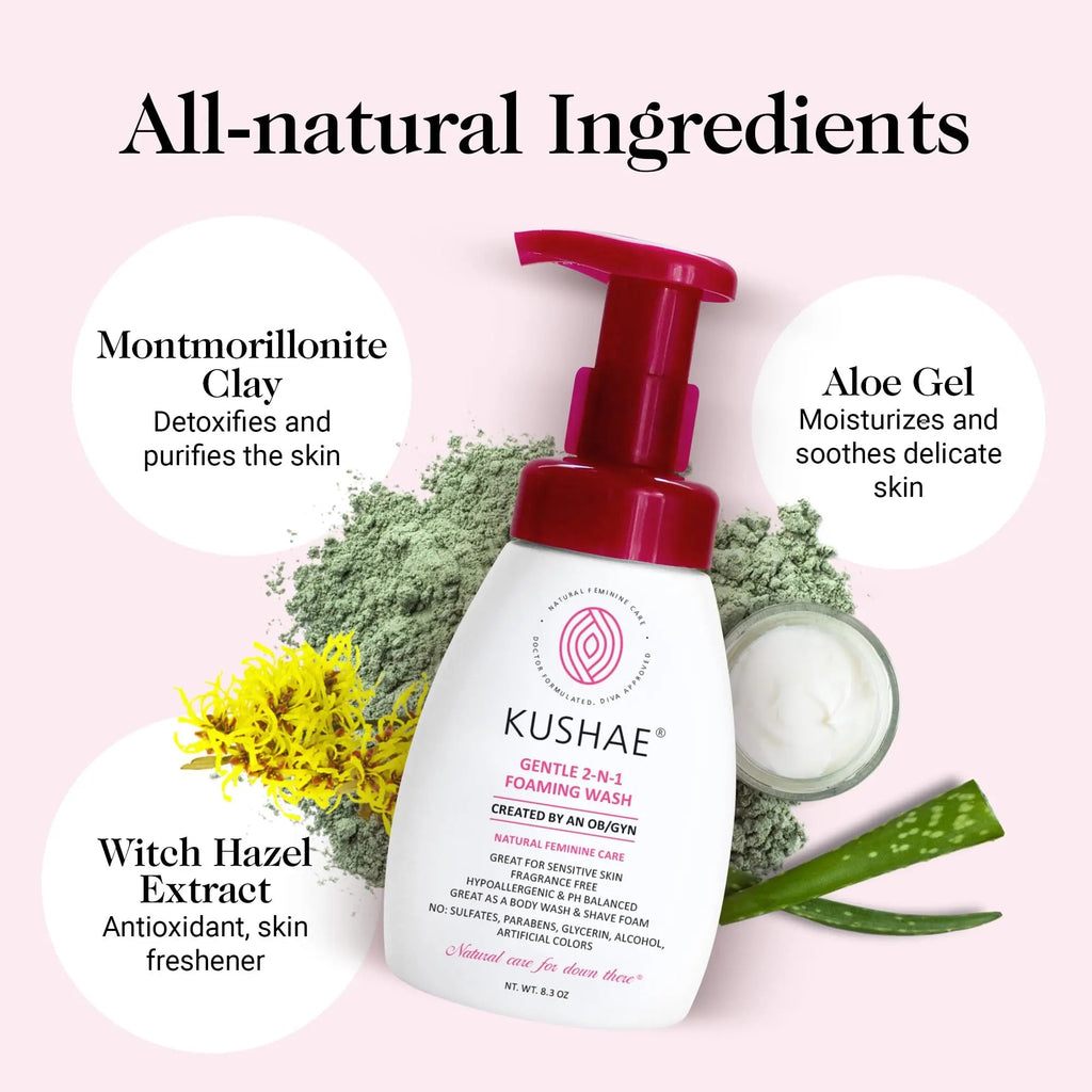 Kushae Gentle 2-in-1 Foaming Wash, pH Balance Feminine Wash for Optimal Hygiene Kushae Au supplements