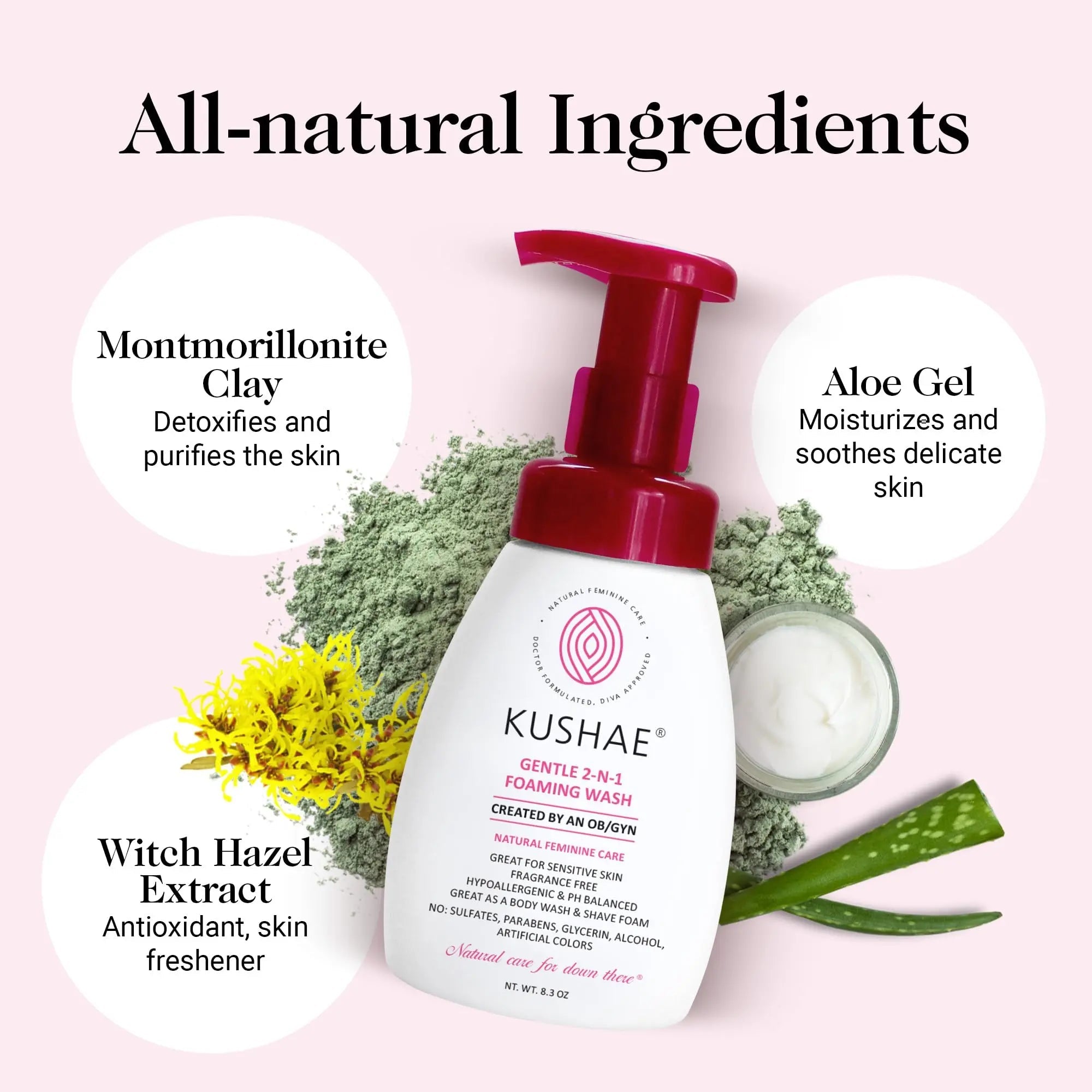 Kushae Gentle 2-in-1 Foaming Wash, pH Balance Feminine Wash for Optimal Hygiene Kushae Au supplements