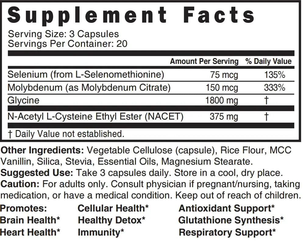 Neuro NAC Supplement 375mg Extra Strength with 1800mg Glycine - N-Acetyl Cysteine Nature's Fusions Au supplements