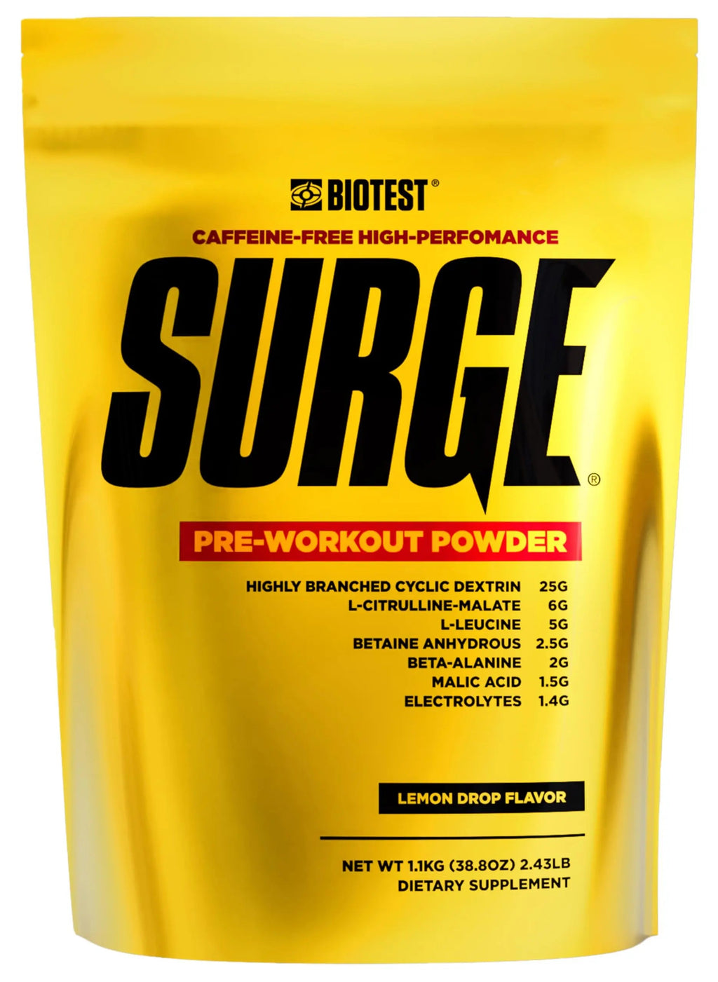 Biotest Surge Workout Nutrition - 25 g Highly Branched Cyclic Dextrin, 6.5 g Citrulline Biotest Au supplements