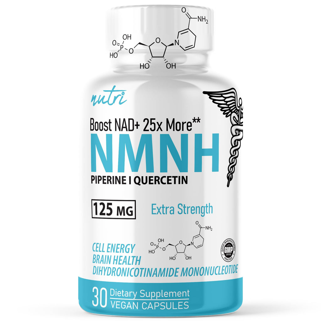 Nature's Fusions NMNH with Piperine & Quercetin - Boost NAD+ with Dihydronicotinamide Mononucleotide (30 Capsules) Nature's Fusions Au supplements