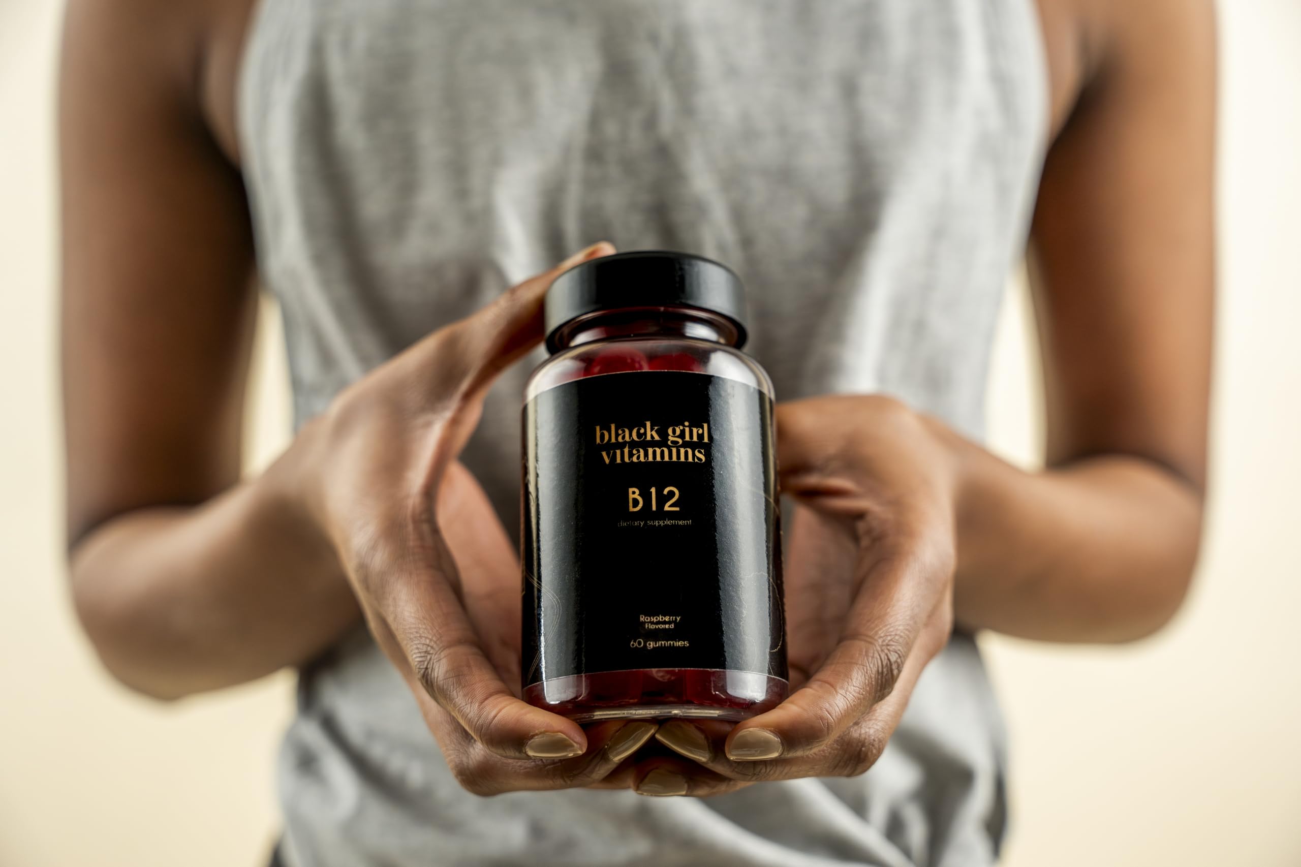 Black Girl Vitamins - Vitamin B12 Gummies, for Energy, Metabolism & Nervous System Support, 1000 mcg Cyancobalamin B12 per Serving