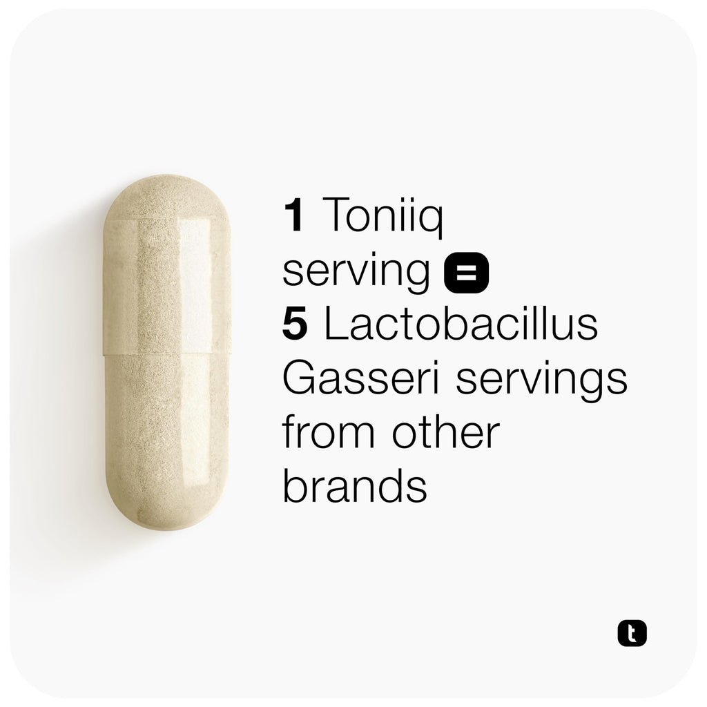 Lactobacillus Gasseri - Ultra High Strength 50 Billion CFU - Delayed Release Capsules - Made with Prebiotic Inulin Fiber - Supports Digestive Health & Gut Flora - Third-Party Lab Tested - 60 Capsules Toniiq Au supplements