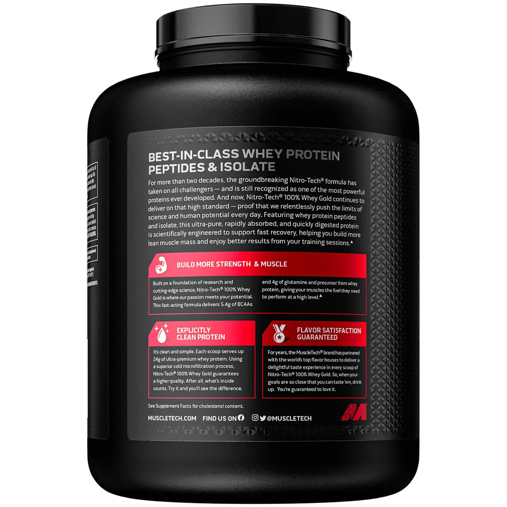 Whey Protein Powder MuscleTech Nitro-Tech Whey Gold Protein Powder Whey Protein MuscleTech Au supplements