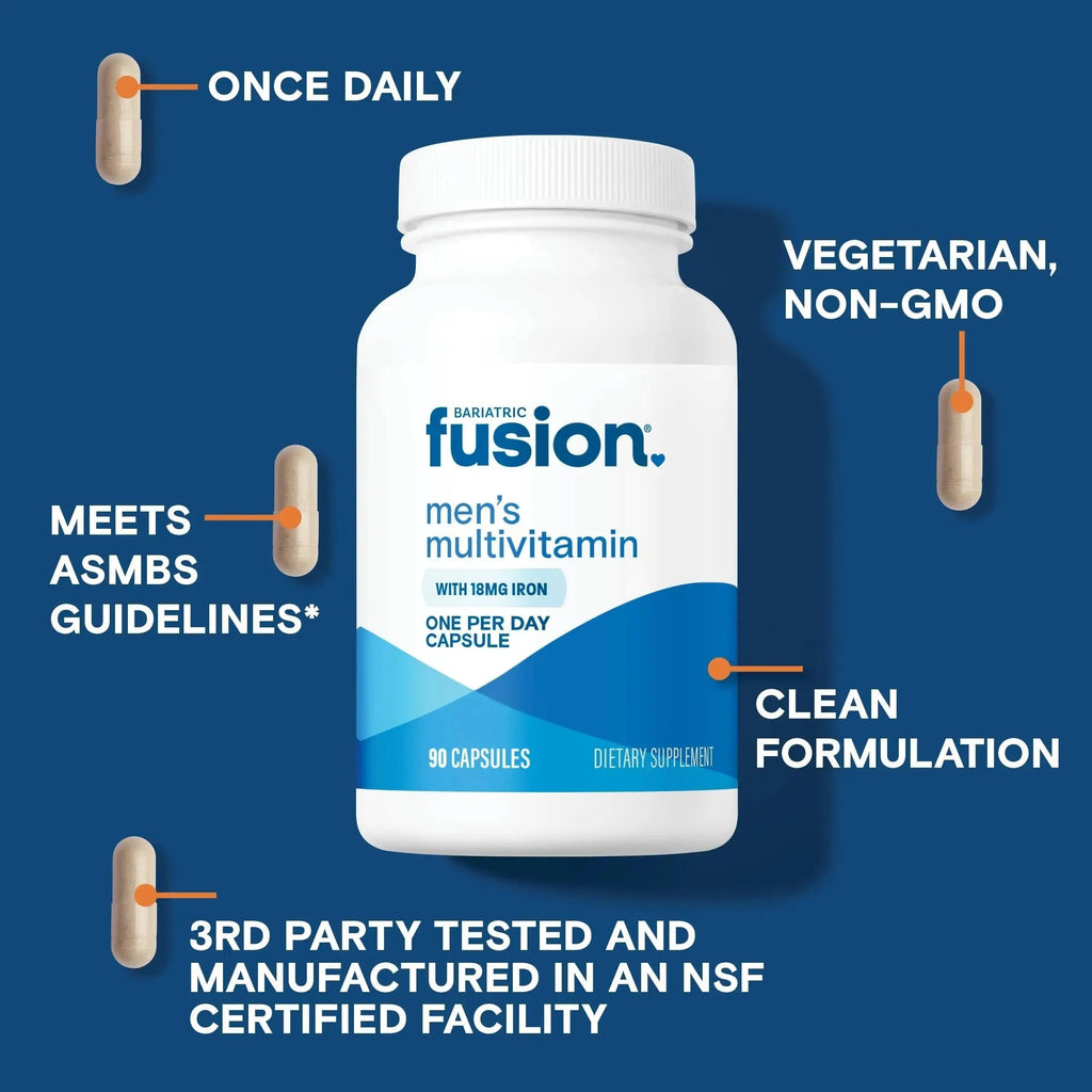 Bariatric Fusion One Per Day Bariatric Multivitamin with Iron for Men | with Prostate and Heart Support Vitamins* | Bariatric Fusion Au supplements