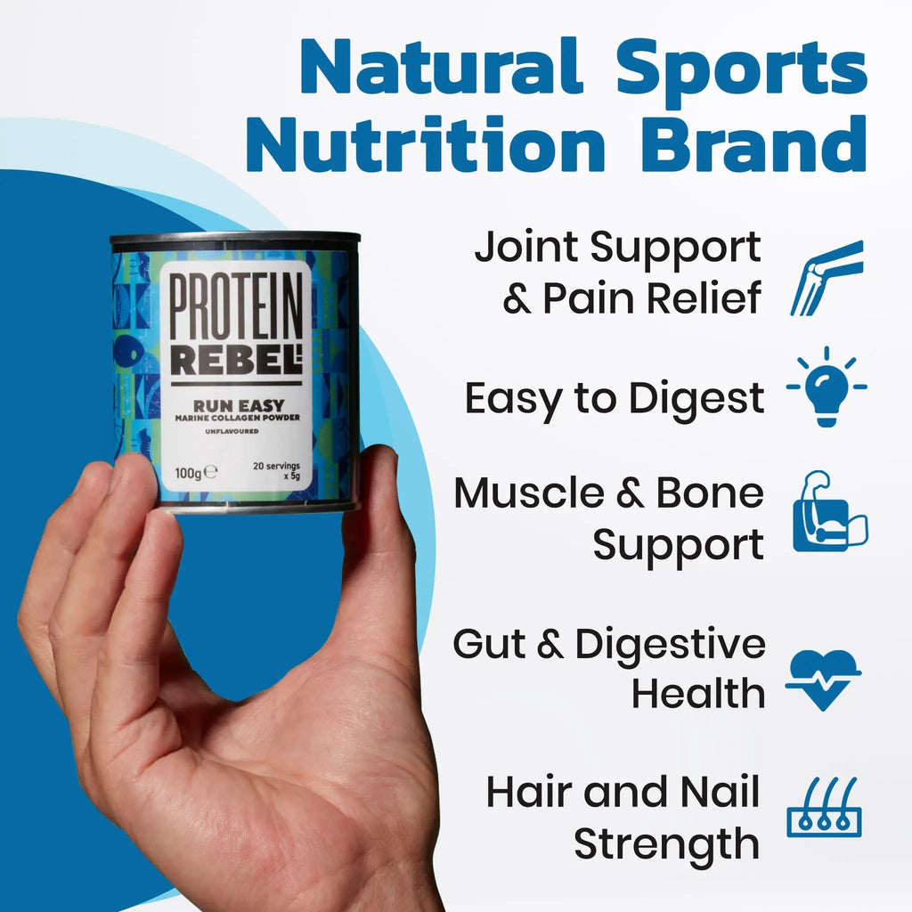 Protein Rebel - Run Easy Marine Collagen Powder for Running, Joint Support - Unflavoured Powder Collagen Protein Rebel Au supplements