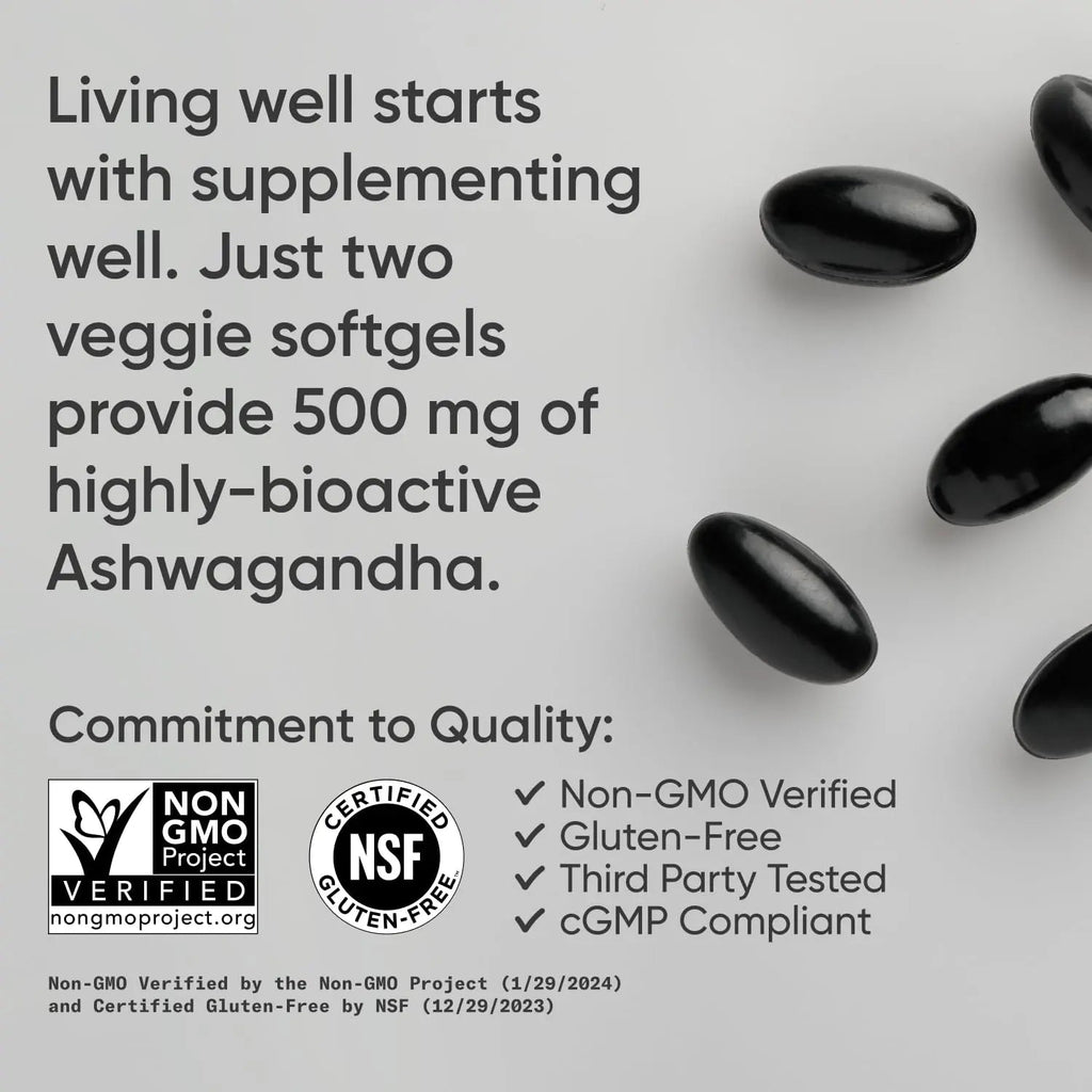 Sports Research® Ashwagandha Softgels with Coconut MCT Oil - Natural Adaptogen Sports Research Au supplements