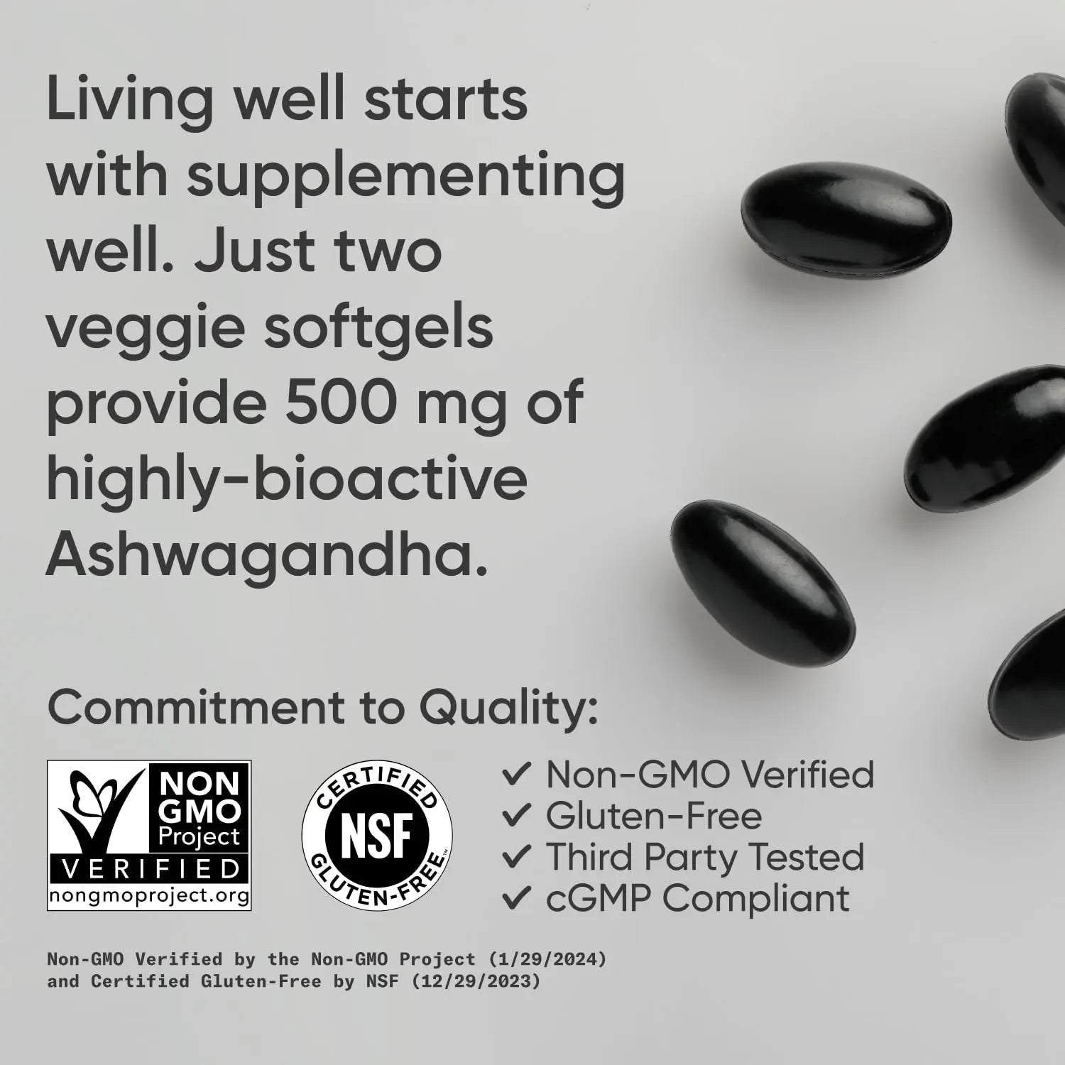 Sports Research® Ashwagandha Softgels with Coconut MCT Oil - Natural Adaptogen Sports Research Au supplements