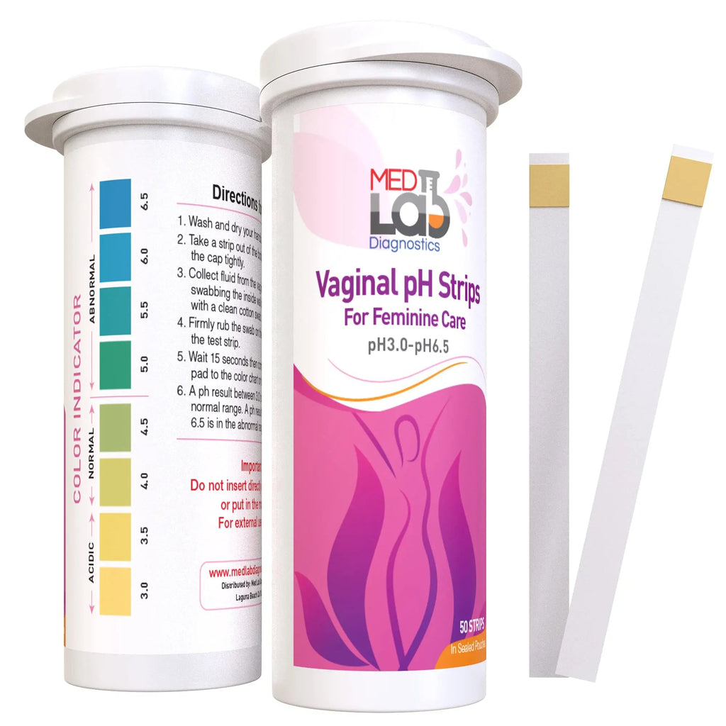 Vaginal ph Test Strips for Women(50 cnt). BV Bacterial Vaginosis and Yeast Infection Test Strips Med Lab Diagnostics Au supplements