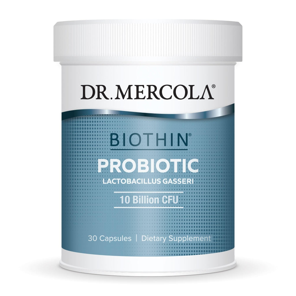 Dr. Mercola Biothin Probiotic - Lactobacillus Gasseri BNR17 - Supports Digestive Health & Metabolism - 30 Delayed-Release Capsules (30 Servings)