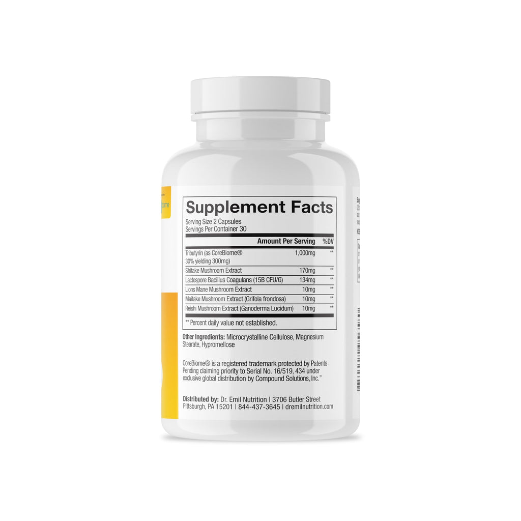 DR. EMIL NUTRITION Total Gut Health Complex - Prebiotic, Probiotic & Postbiotic Supplement - Supports Digestive Health, Bloating & Gut Balance