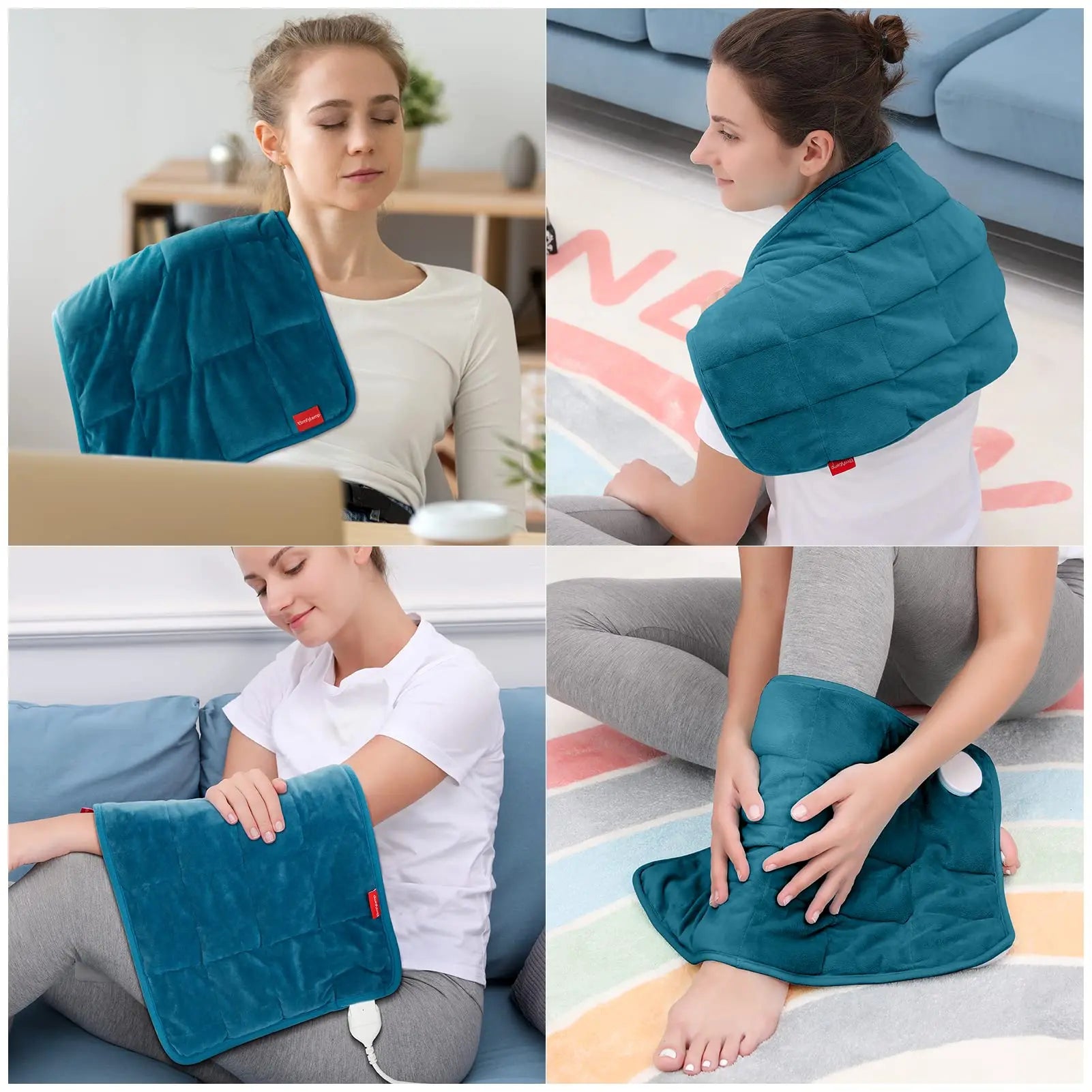 Comfytemp Full Weighted Heating Pad for Back Pain & Cramps Relief, 2.2lb Large Electric Comfytemp Au supplements