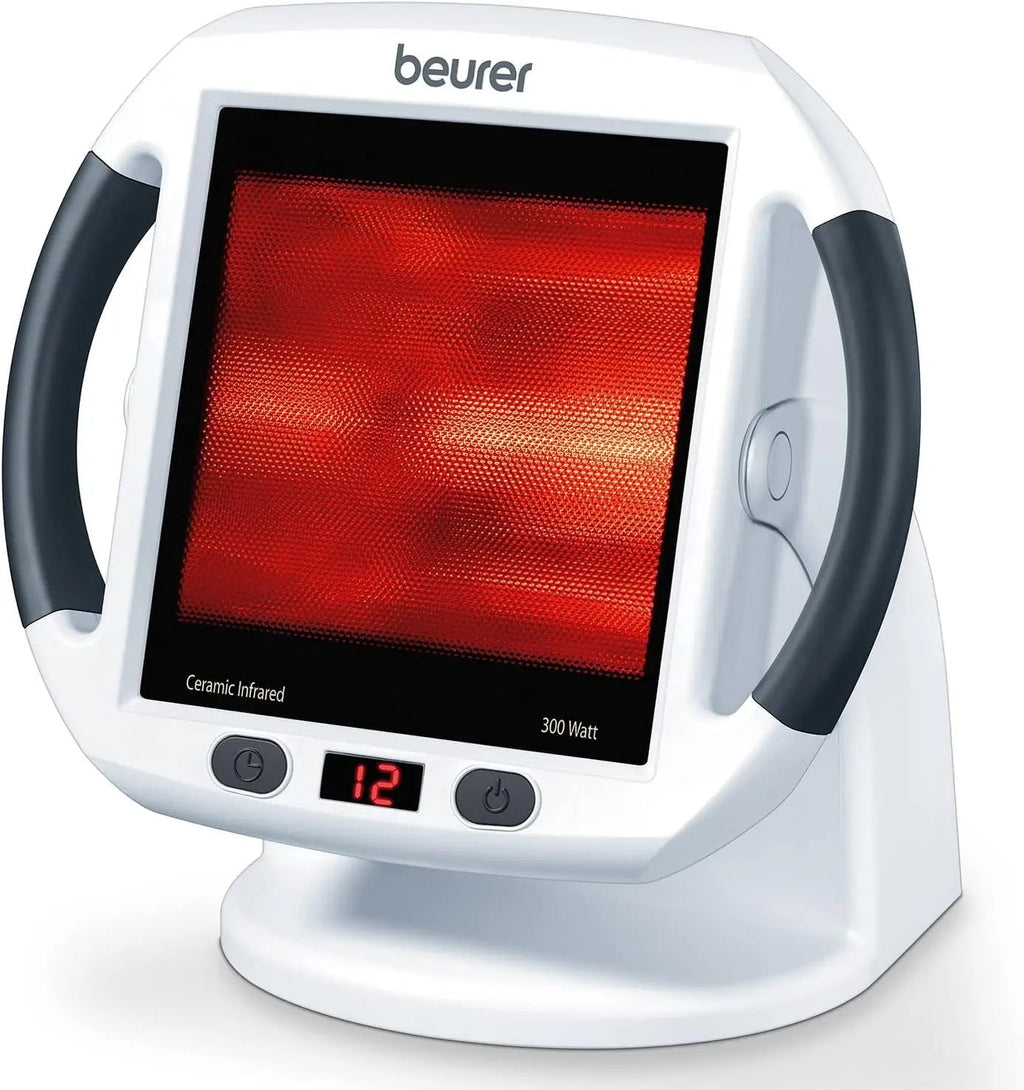 Beurer IL50 Infrared Heat Lamp Heated Red Light Therapy Lamp for Body, Face, Sinuses, & Skin - Effective Beurer Au supplements