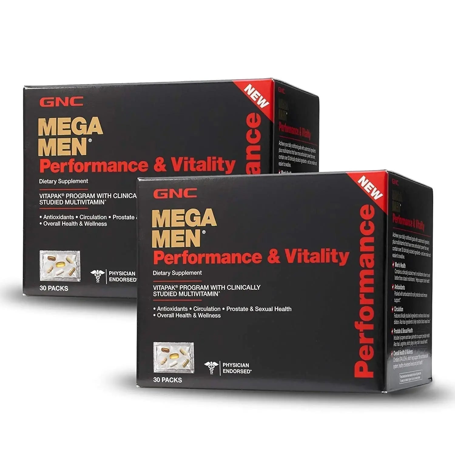 GNC Mega Men Performance Vitality - 30 Packs GNC Au supplements
