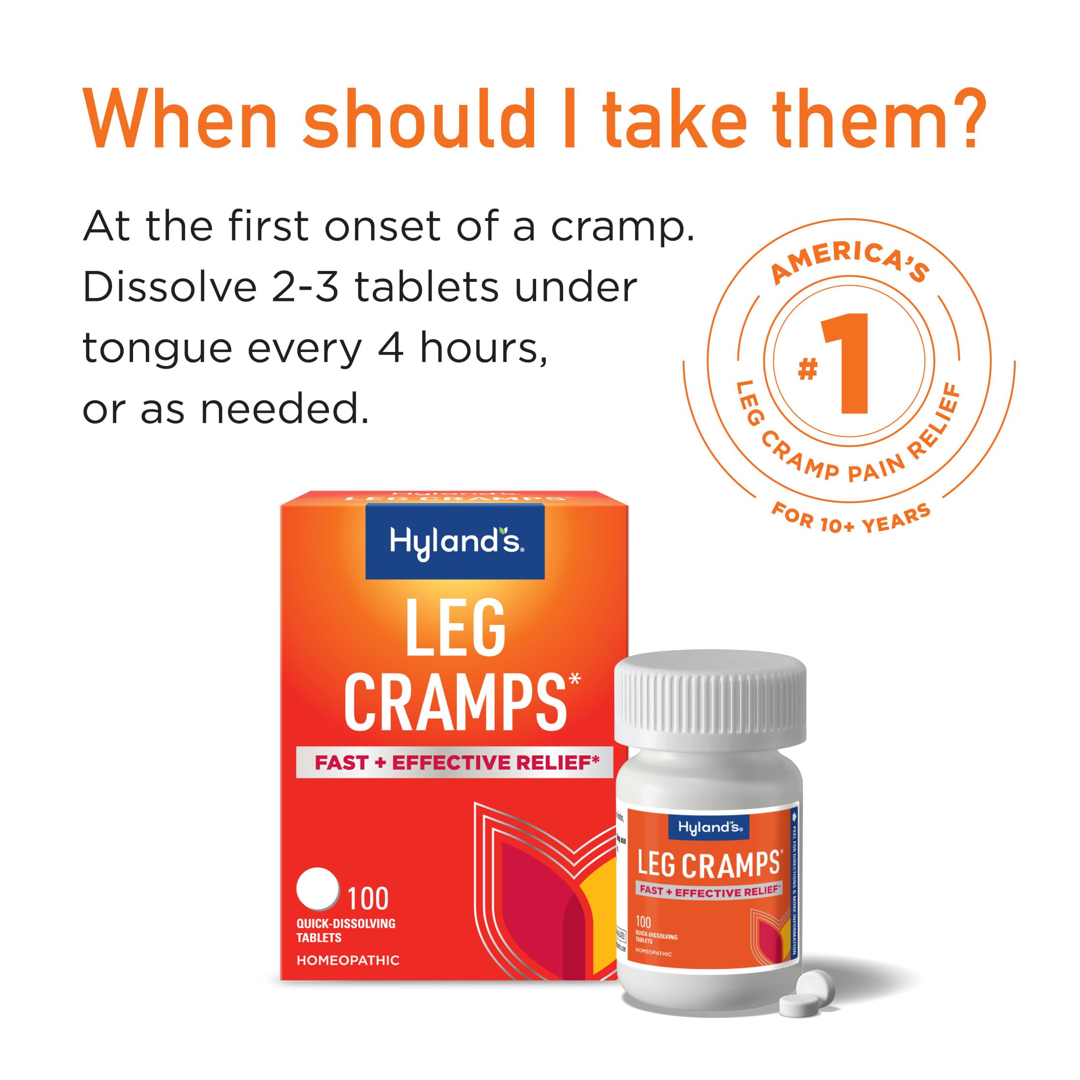 Hyland's, Leg Cramps, 100 Tablets (2 Pack) Hyland's Au supplements