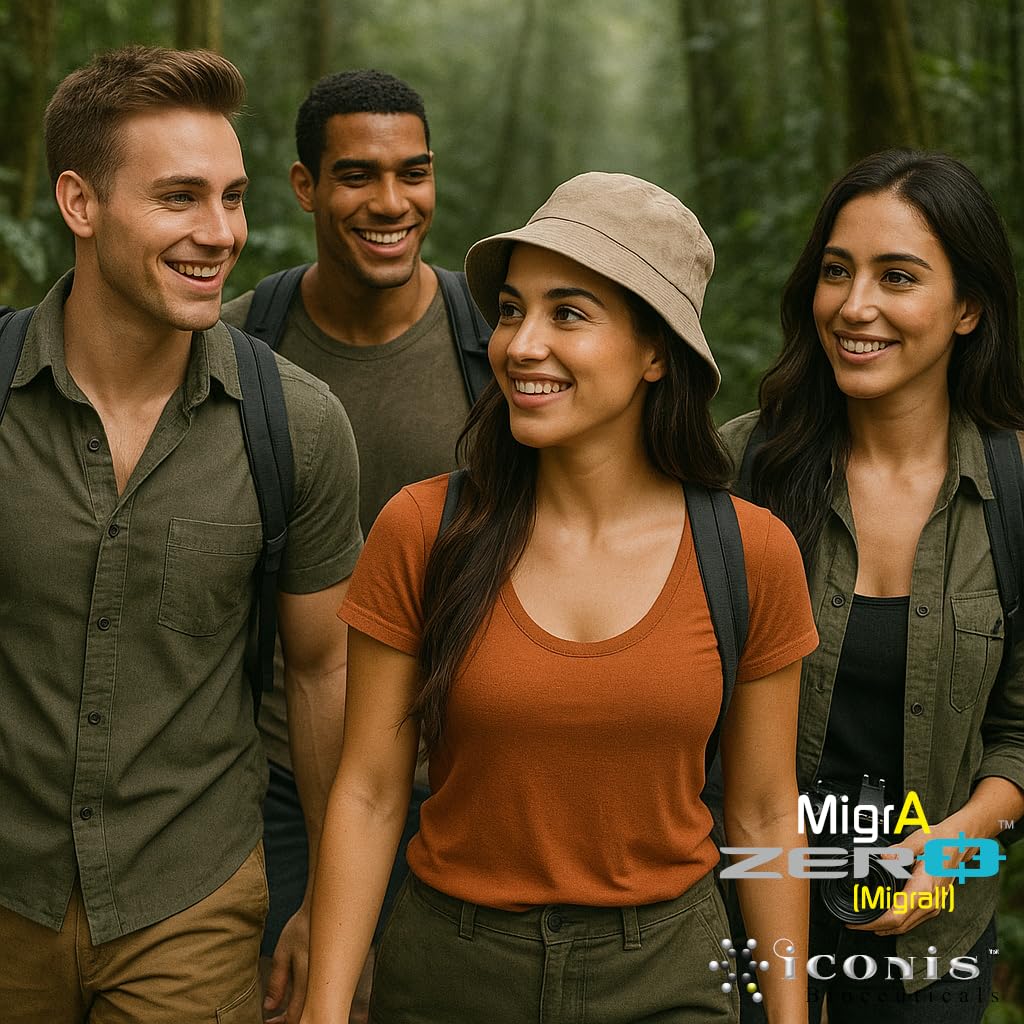 Migraine Relief, Quad-Formula with PA-Free Butterbur (150mg), CoQ10 (300mg), Magnesium Glycinate (300mg), High-Dose Riboflavin (400mg) - MigrA Zero (120 Caps) Optimal Dosing for Migraine Sufferers Iconis Bioceuticals Au supplements