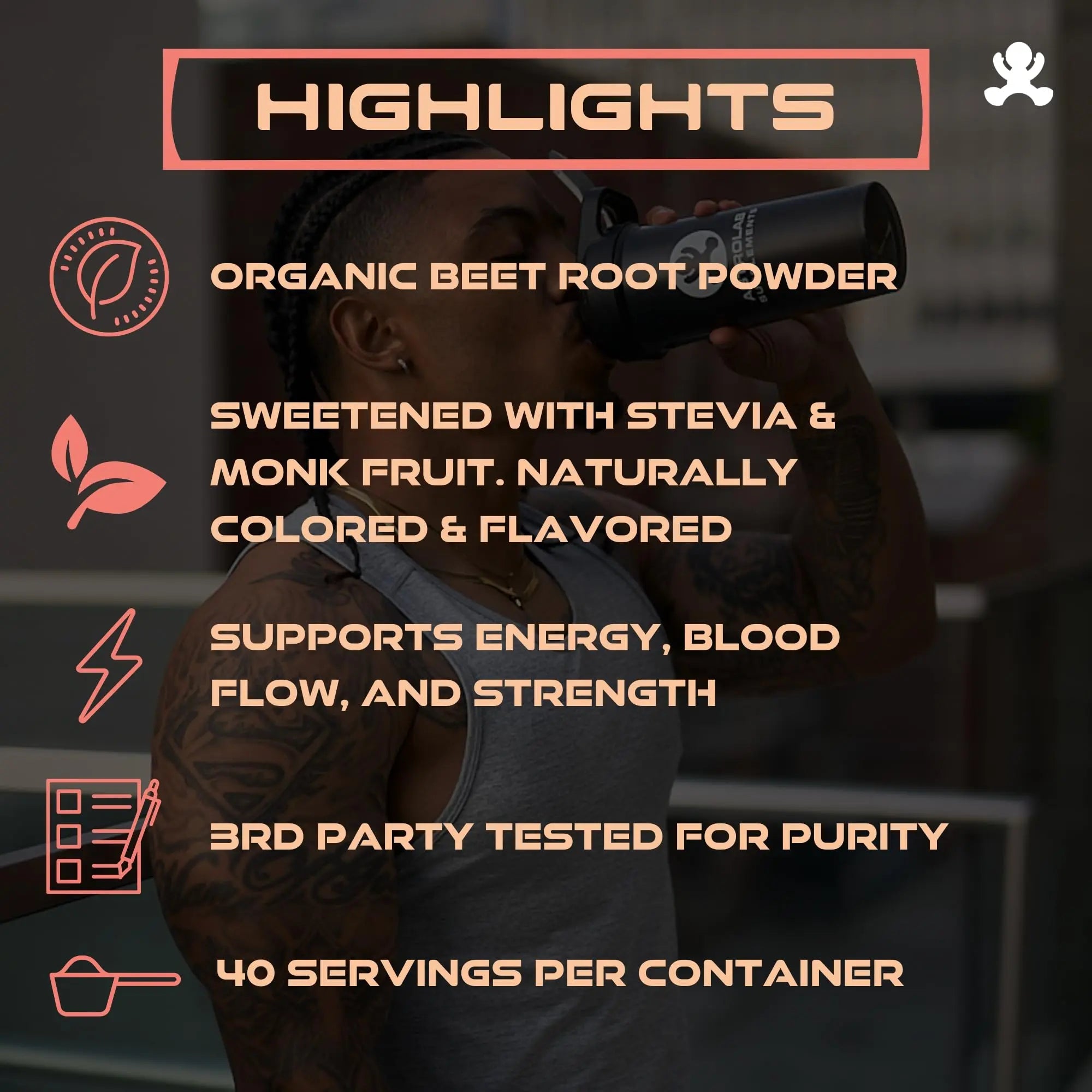 BLASTOFF Pre-Workout Powder - Organic Beet Root Powder with Natural Peach Mango AstroLab Supplements Au supplements
