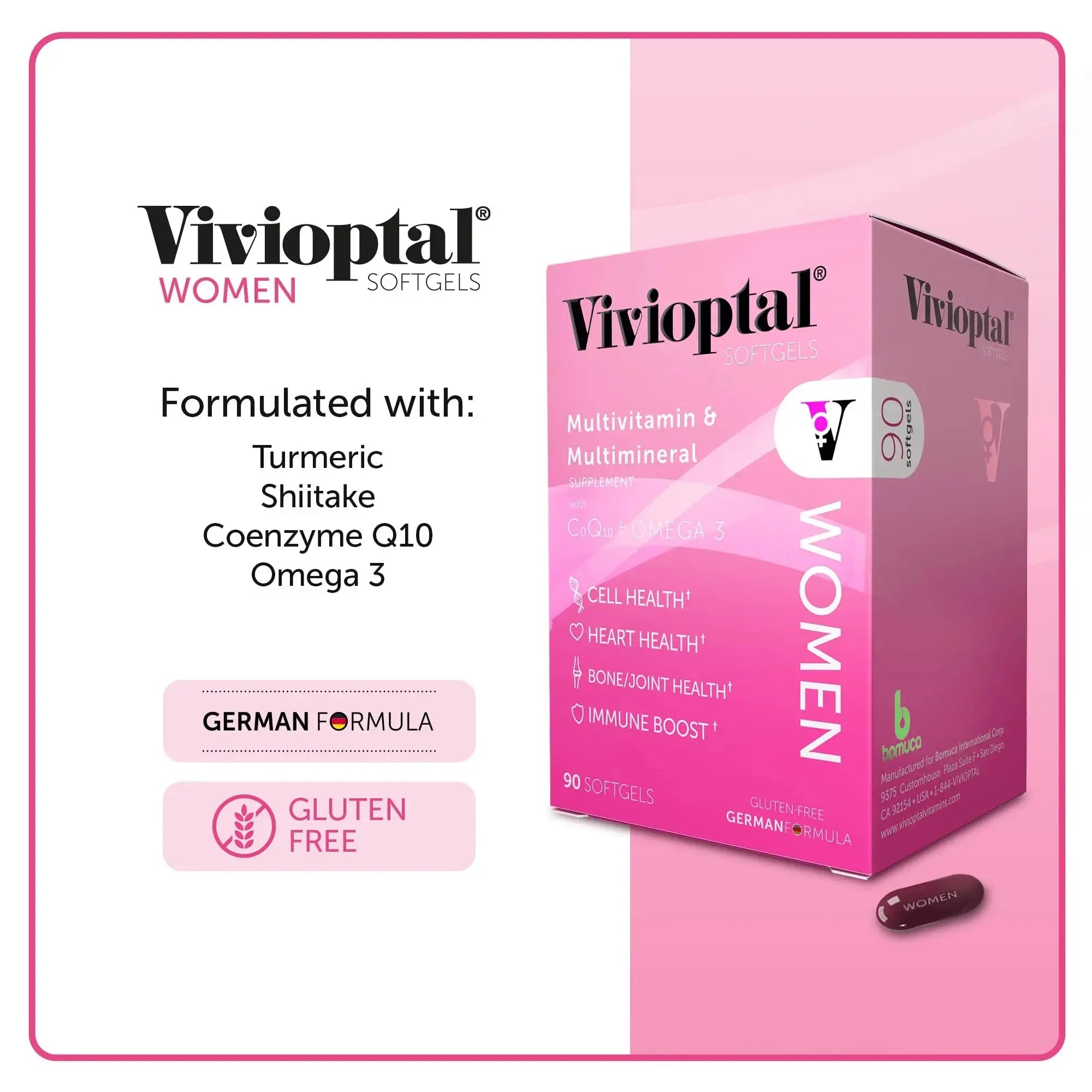 Vivioptal, Women, Multivitamin & Multimineral Supplement, 90 Capsules Vivioptal Vitamins Au supplements