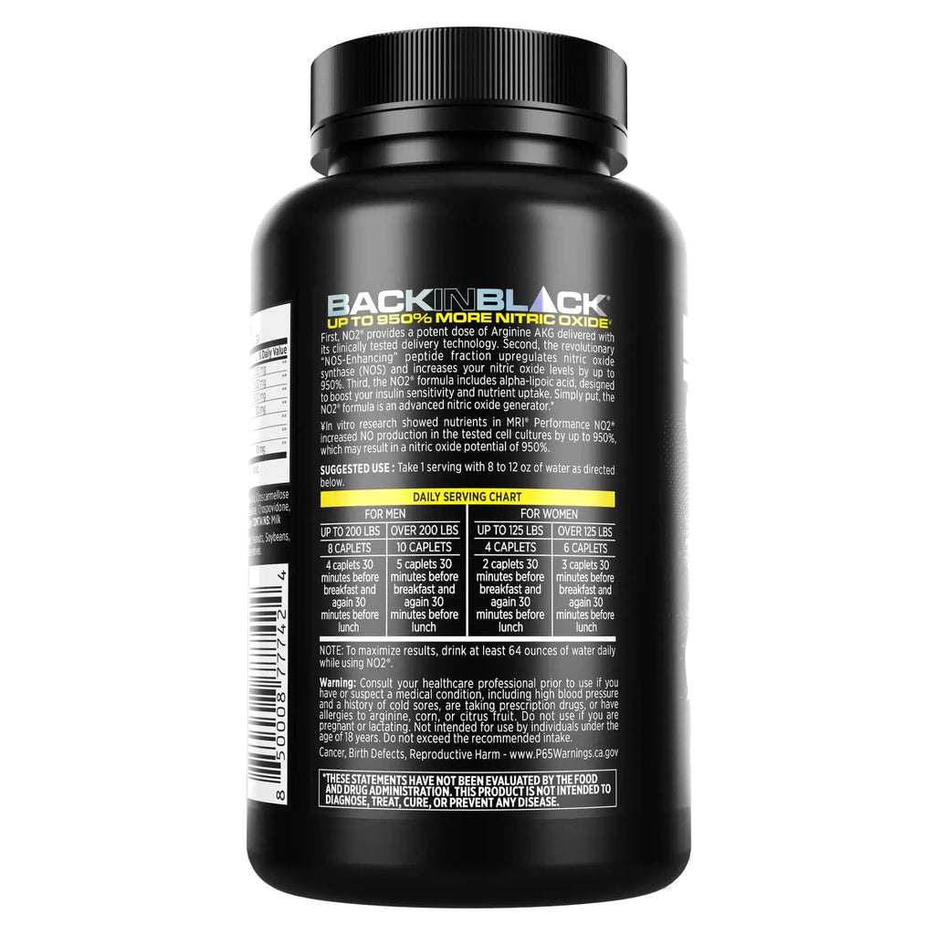 MRI Performance NO2 Nitric Oxide Original Formula All Day Perpetual Pump, Stim-Free MRI Au supplements