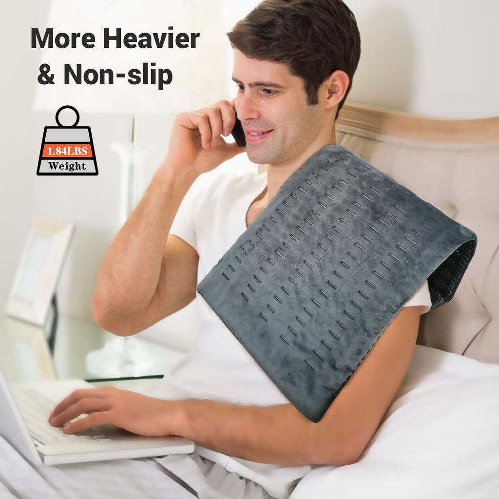 ZXU Jade Stone Heating pad, Nature Jade Electric Heating Pad for Back Pain and Cramps Relief,XL King Size Hot Heated Pad with 12 Heat Level,1-24h Auto-Off,Stay on Function, Hot Heated Pad ZXU Au supplements