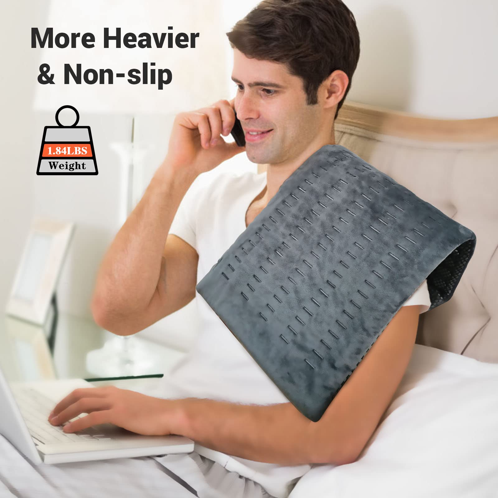 ZXU Jade Stone Heating pad, Nature Jade Electric Heating Pad for Back Pain and Cramps Relief,XL King Size Hot Heated Pad with 12 Heat Level,1-24h Auto-Off,Stay on Function, Hot Heated Pad ZXU Au supplements