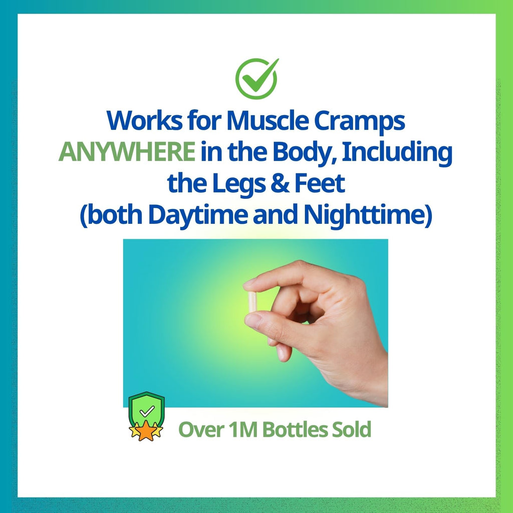 Cramp Defense® Leg Cramps Pills, Relief for All Muscle Cramps, Day and Night. Magnesium Supplement Capsules, 3-6 Month Supply. Non-Laxative