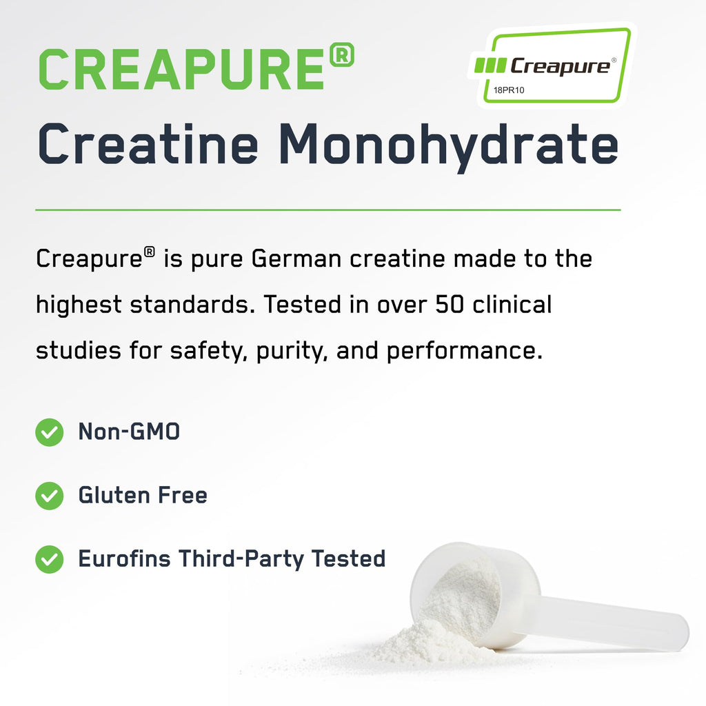 SteelFit Creapure Creatine Monohydrate Powder, Unflavored - German Micronized Creatine Powder for Men & Women - Gym Workout Nutritional Supplements for Muscle Gain