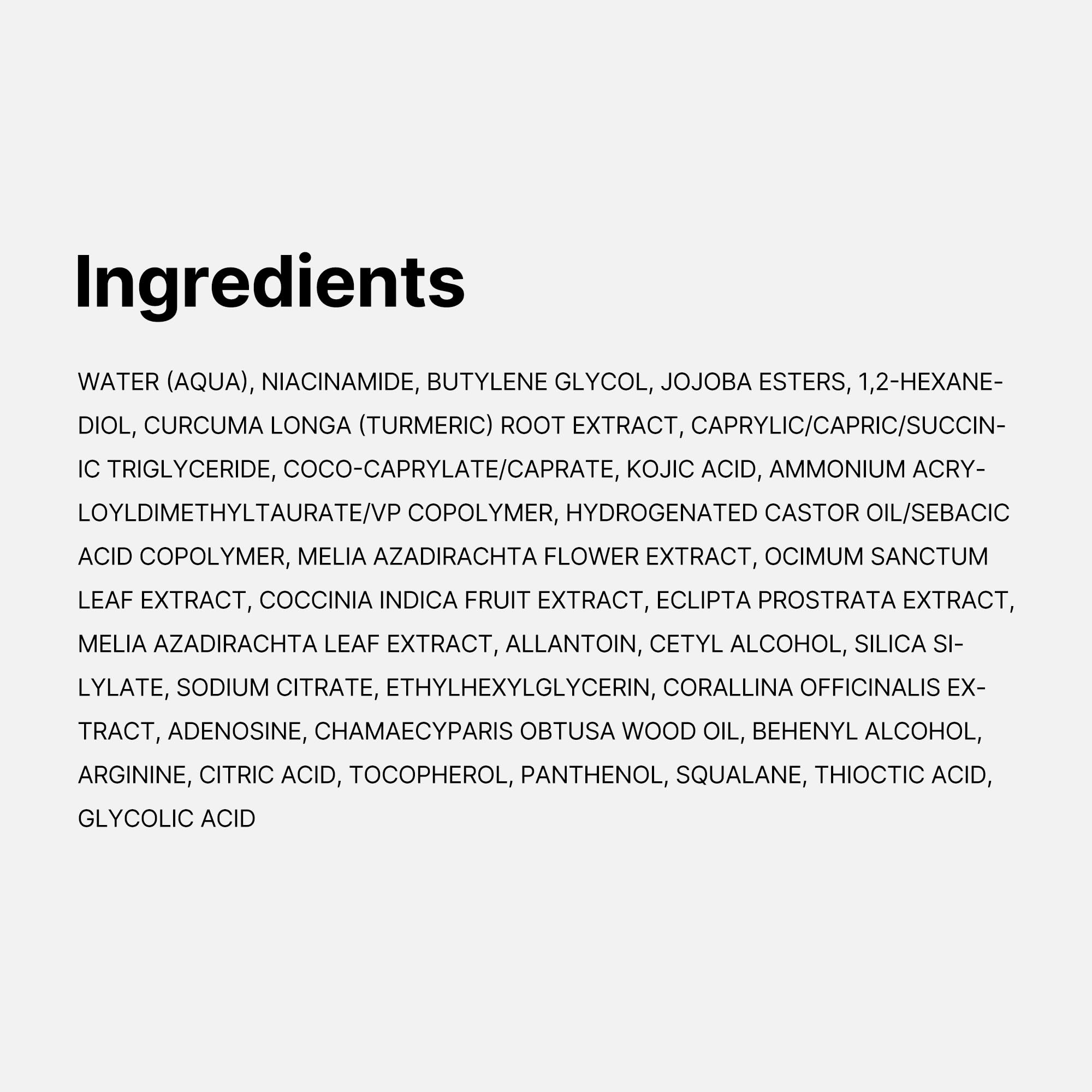 medicube Kojic Acid Turmeric Clarifying & Balancing Capsule Serum for Troubled Skin | Soothing & Brightening Facial Serum