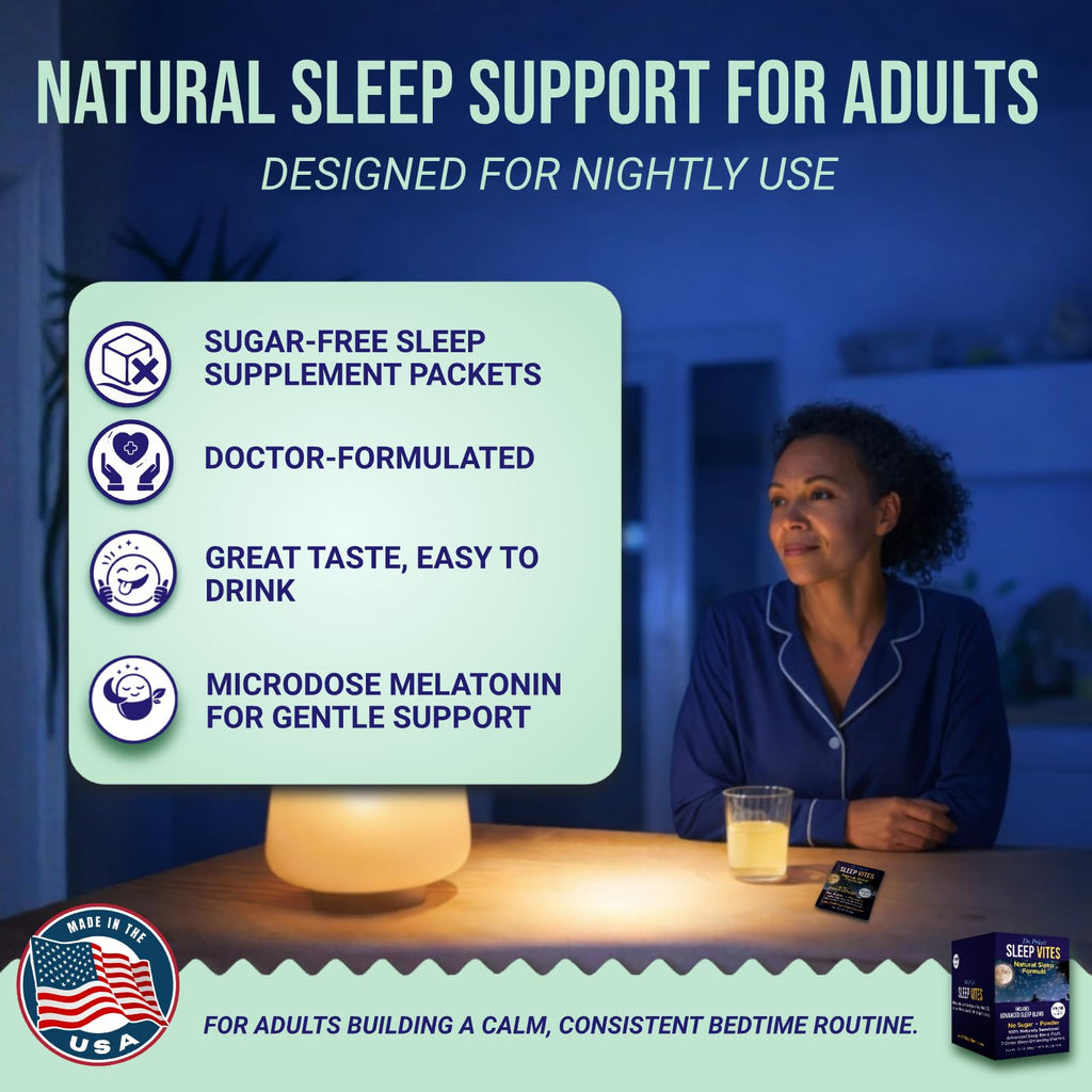 Dr. Price’s Natural Sleep Aid Powder – Berry-Citrus, 30 Packs | Sleep Powder Drink Mix with Magnesium, Microdose Melatonin & Tryptophan | Sleep Support for Adults | Doctor-Formulated, Made in USA Dr. Price's Vitamins Au supplements