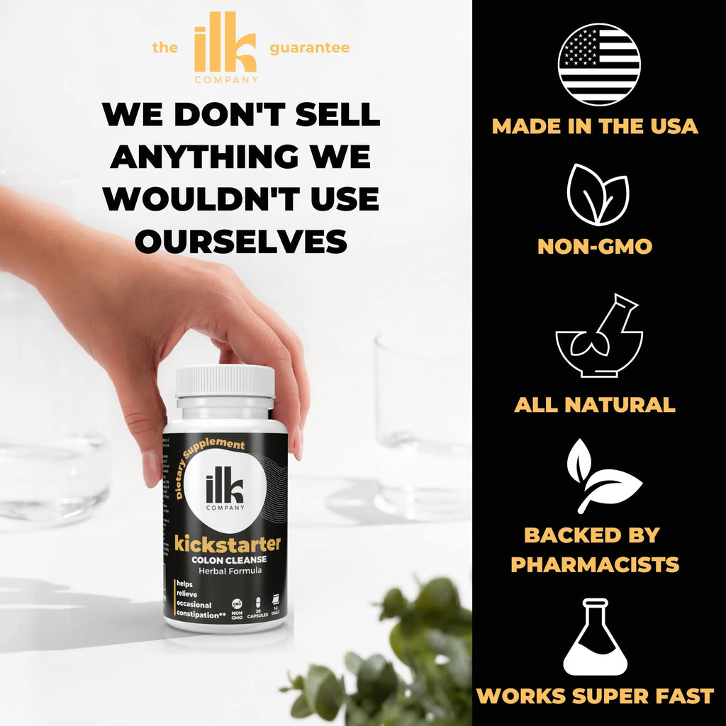 ILK COMPANY Made in USA Herbal Colon Cleanse Capsules - Non GMO - Gluten Free Capsules ILK COMPANY Au supplements