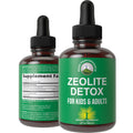 Zeolite Detox for Kids & Adults with Cilantro. Volcanic Mineral from Idaho USA. Zeolite Clinoptilolite Liquid Drops Gentle Cleanse Supplement with Vitamins B12 & D. Support Focus, Energy, Gut, Speech Peak Performance Au supplements