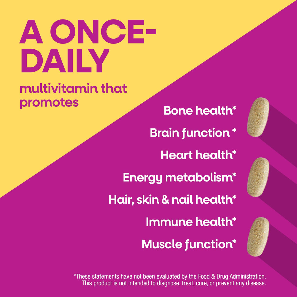 Nature’s Way Alive! Ultra Potency Multivitamin for Women 50 Plus, Complete High Potency Formula with Vitamin D3, C, E, Methylated B12, Supports,