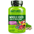 NATURELO Whole Food Multivitamin with Extra Hair, Skin and Nails Support - Beauty Blend with Hyaluronic Acid & Grape Seed - High Potency Biotin, Vitamin C
